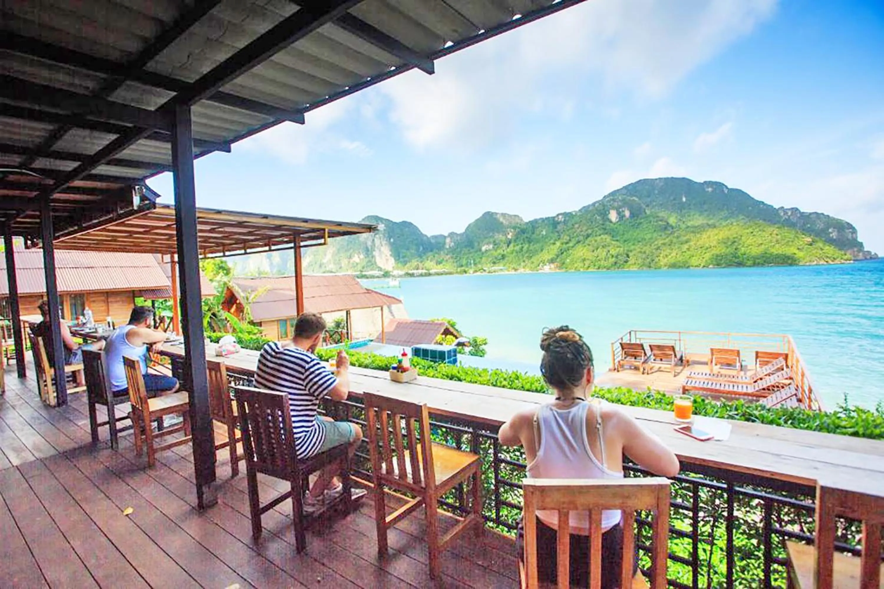 Patio in The Cobble Beach Hotel- Phi Phi Island