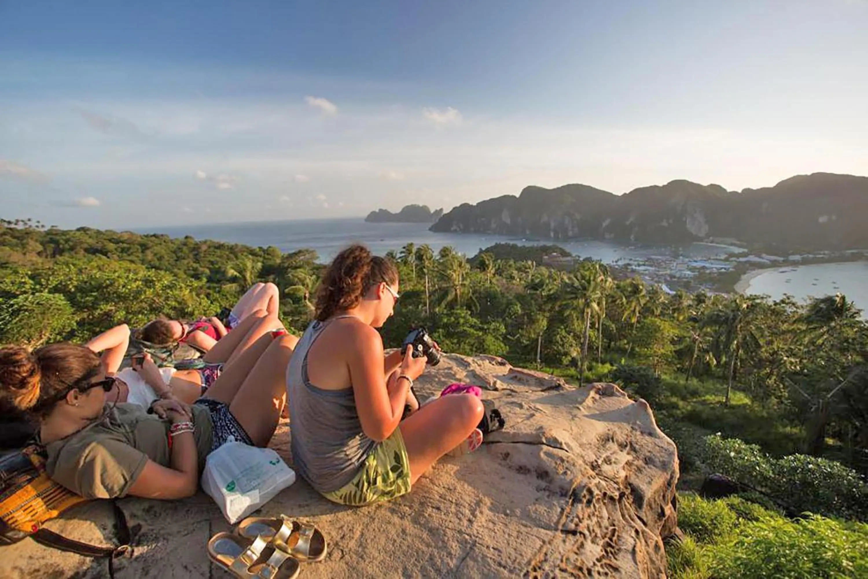 People in The Cobble Beach Hotel- Phi Phi Island
