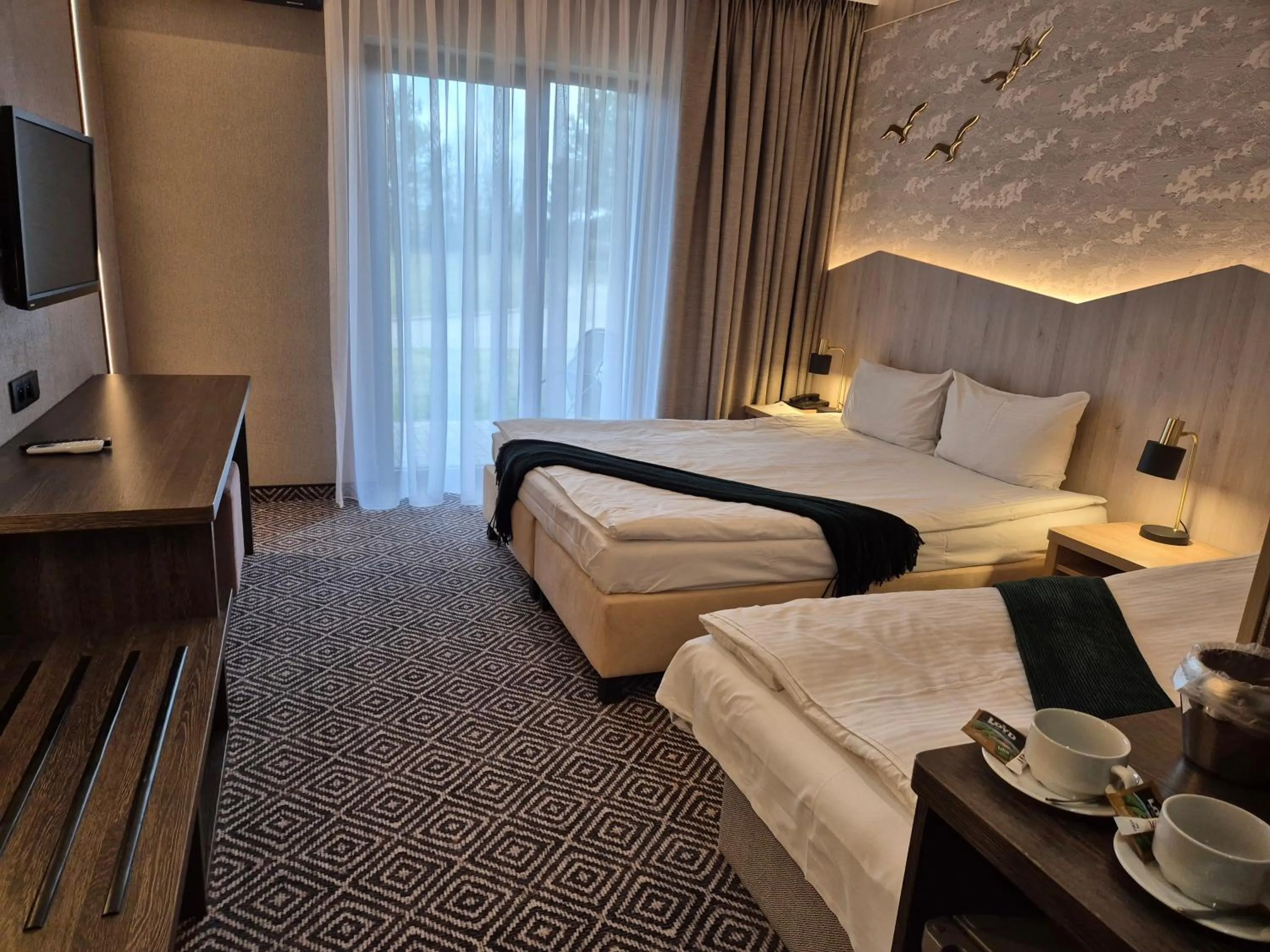 air conditioner, Bed in Mikołajki Resort Hotel & Spa Jora Wielka