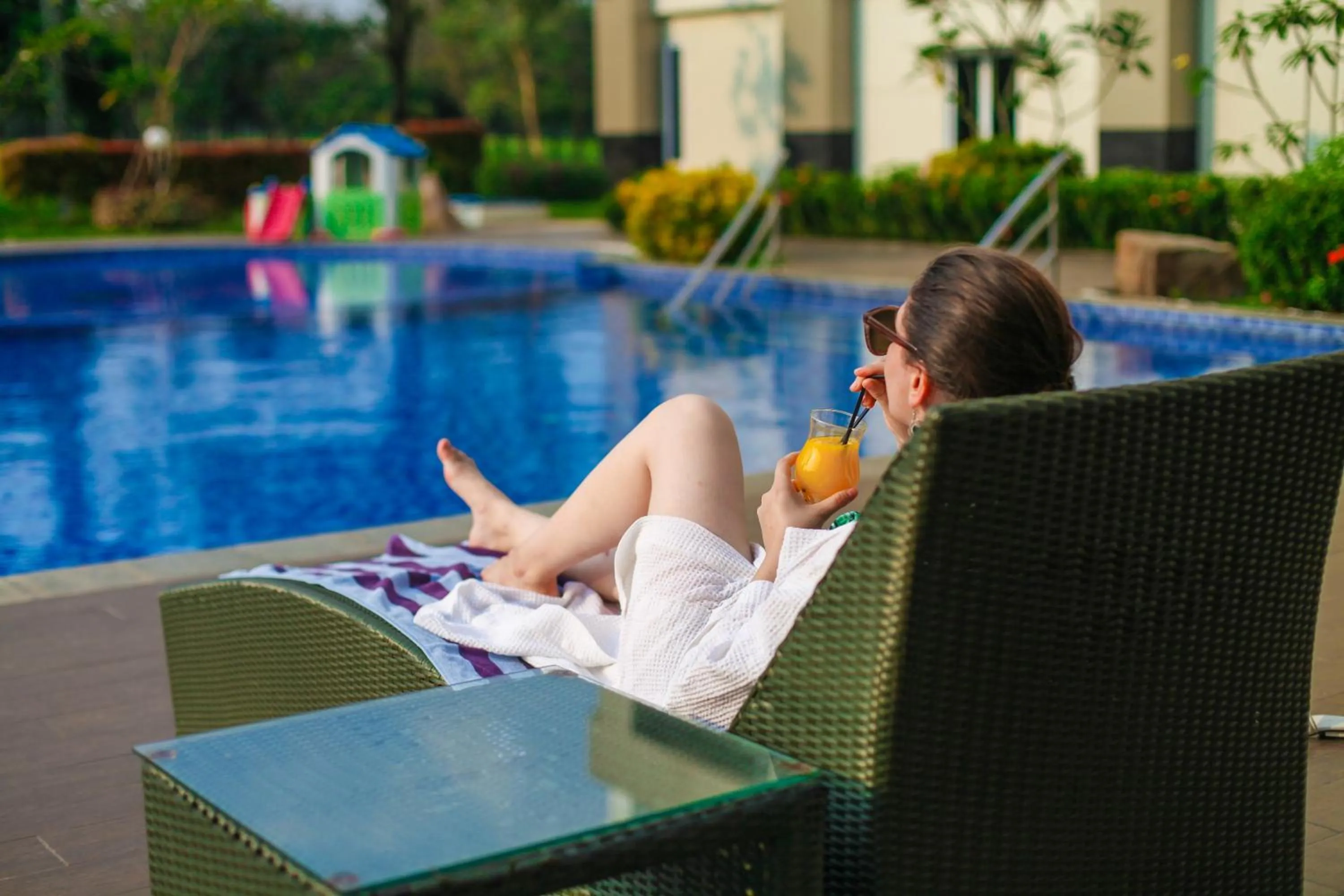 Swimming pool in The Royale Krakatau