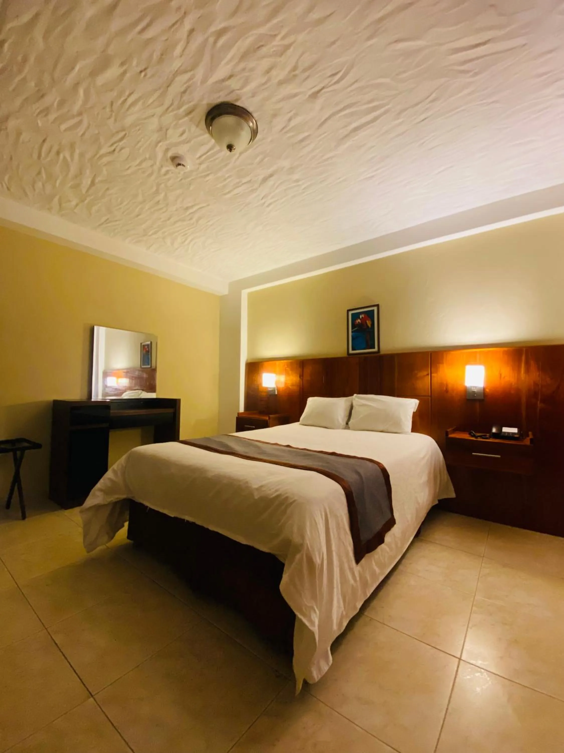 Bed in Hotel Guacamaya