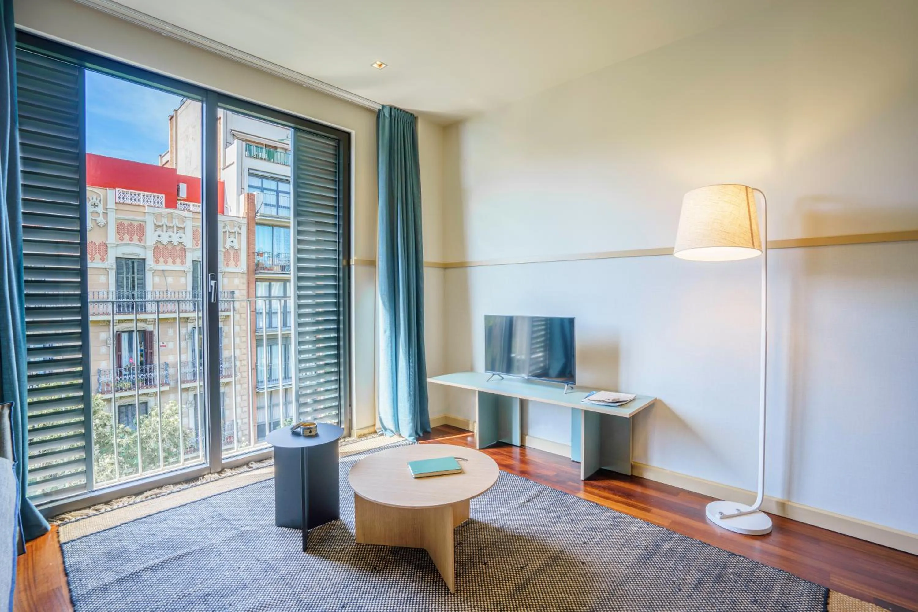 Living room in Aspasios Diagonal Art Apartments