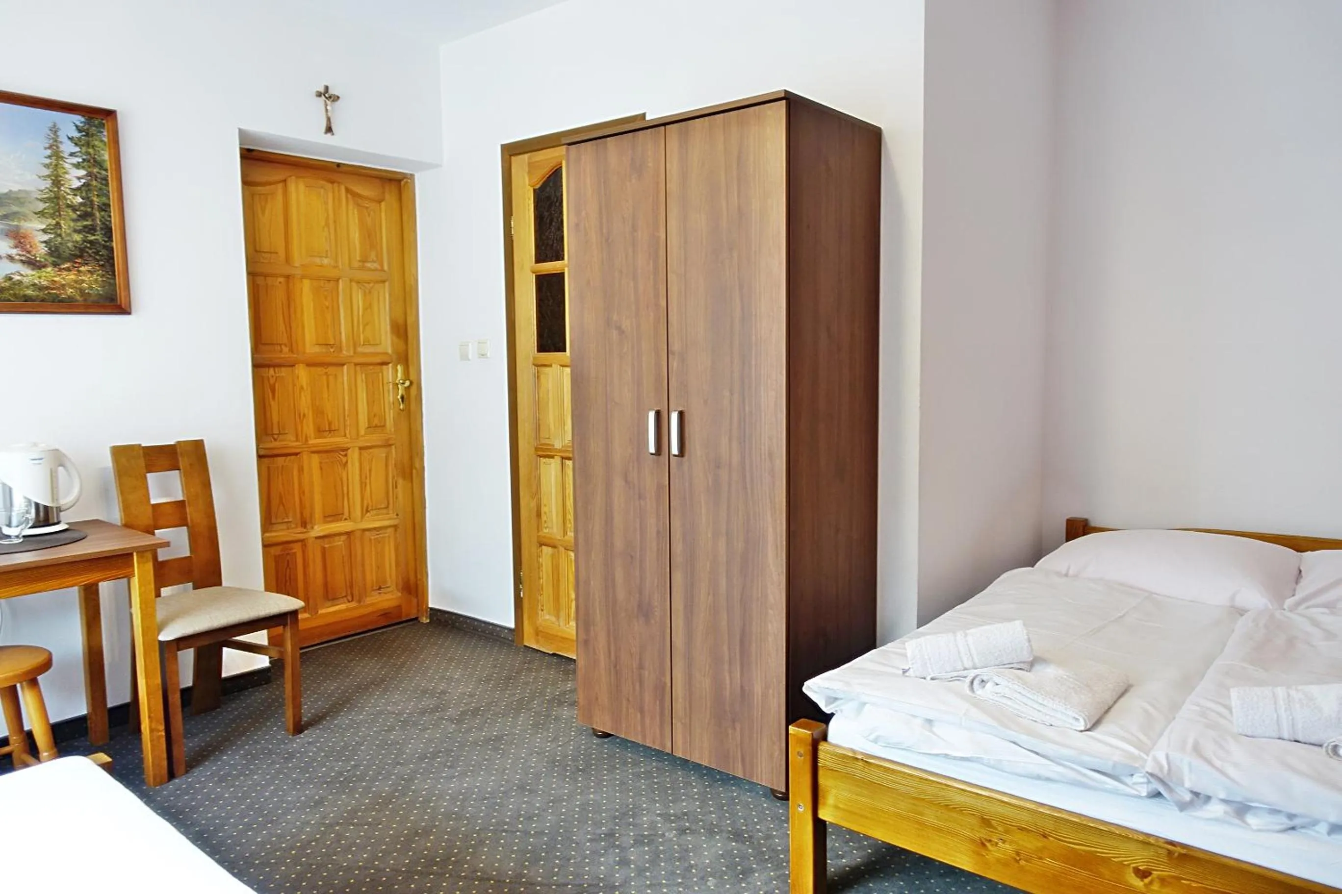 Bed in Pokoje gościnne u Komperdow pod wyciągiem narciarskim Kaniowka