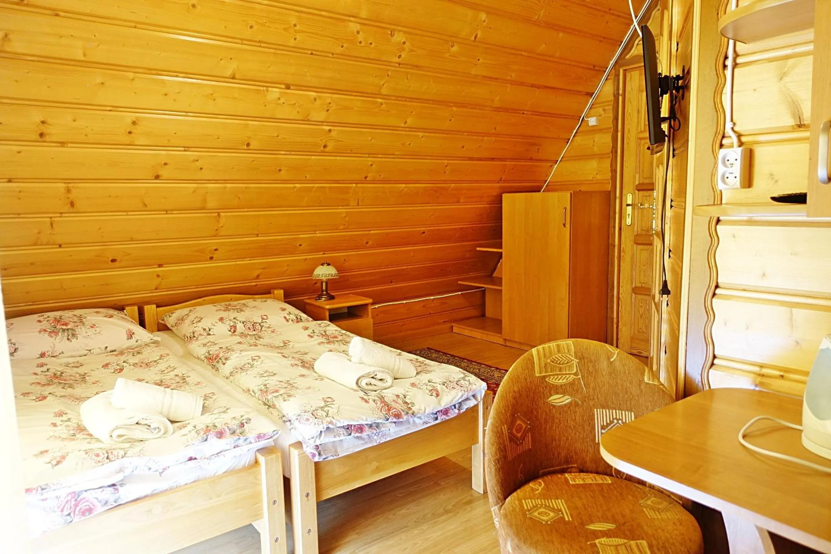 Bed in Pokoje gościnne u Komperdow pod wyciągiem narciarskim Kaniowka