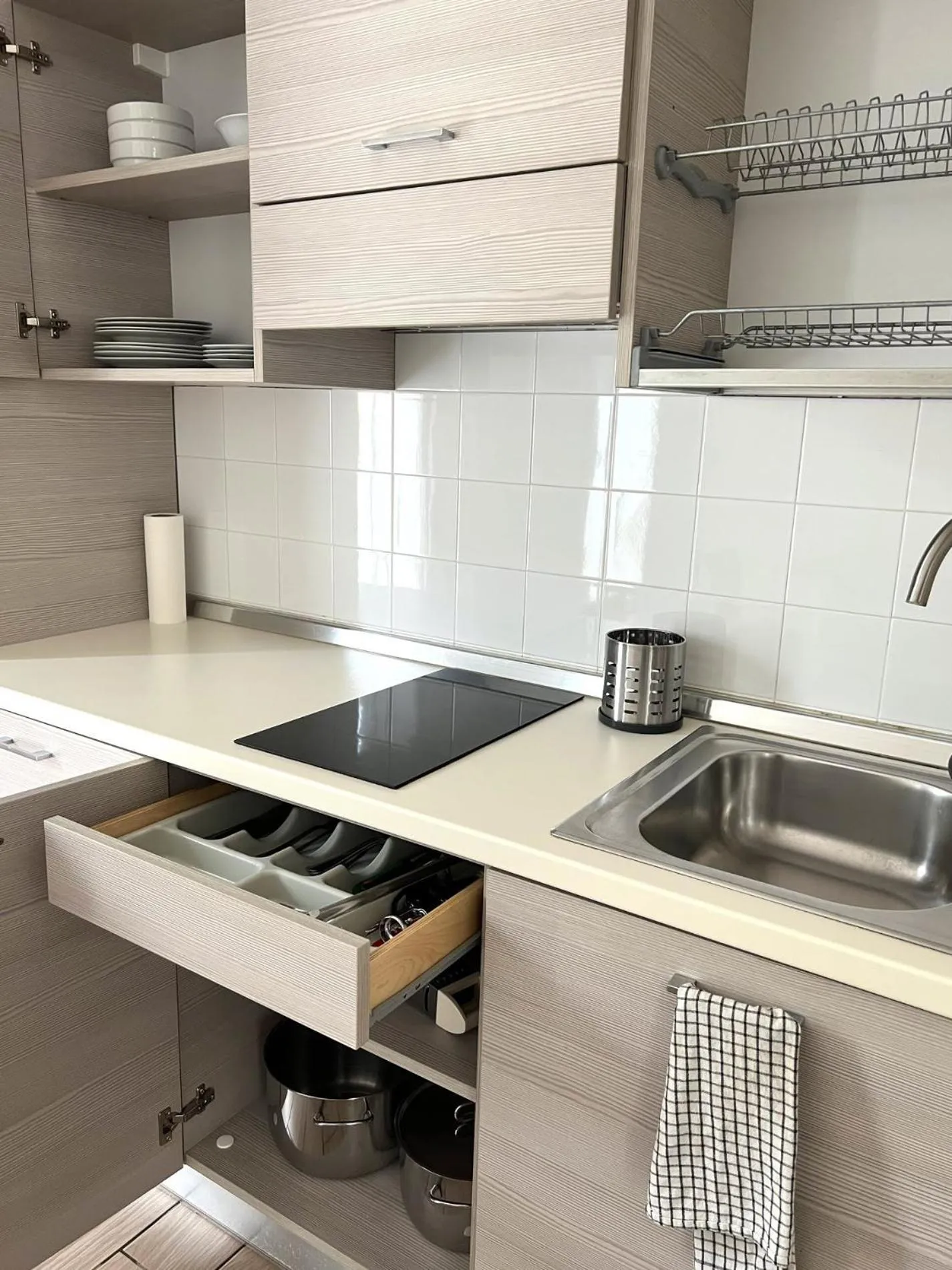 Kitchen or kitchenette in Hotel Riva e Mare