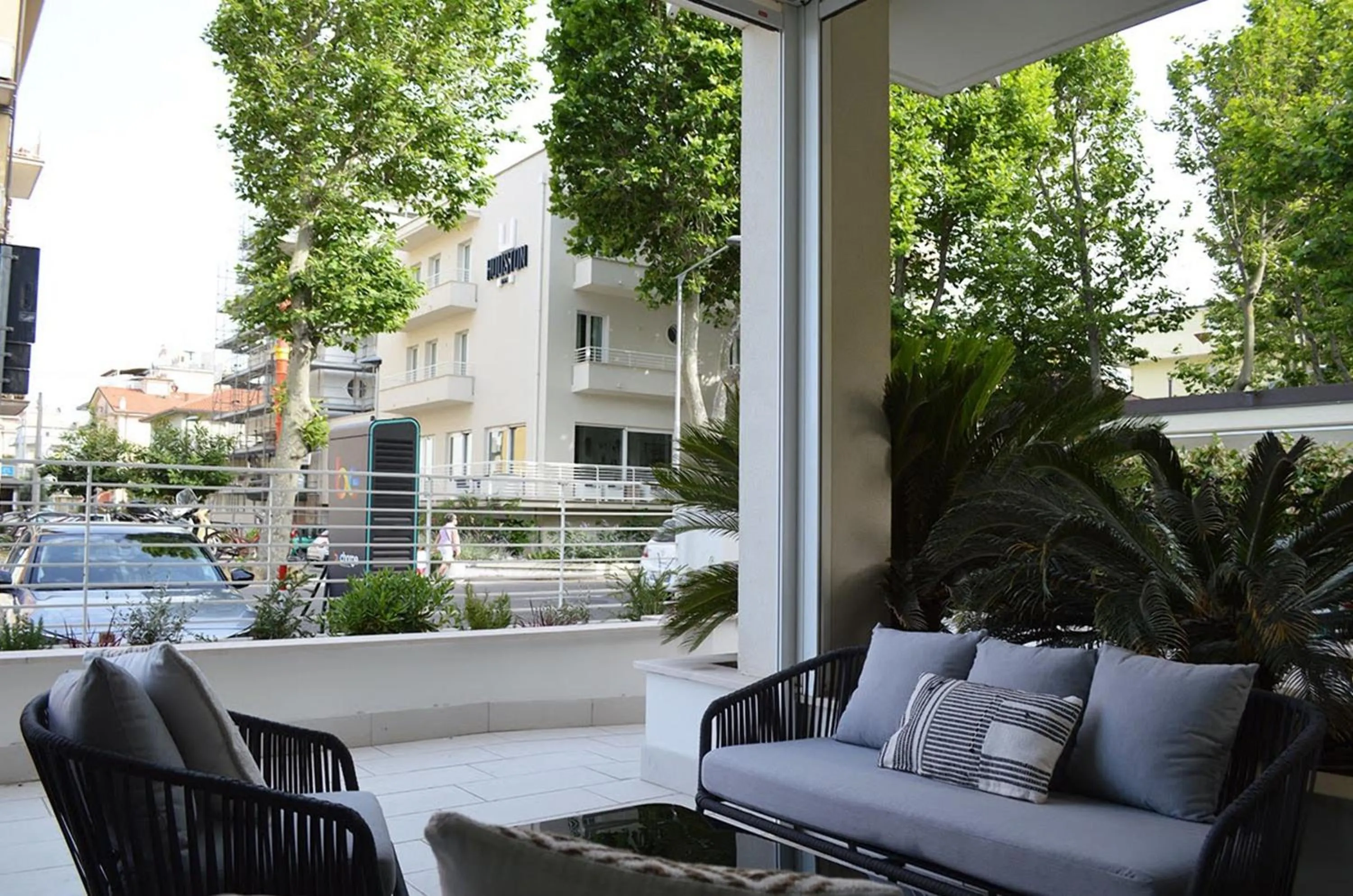 Patio in Hotel Riva e Mare