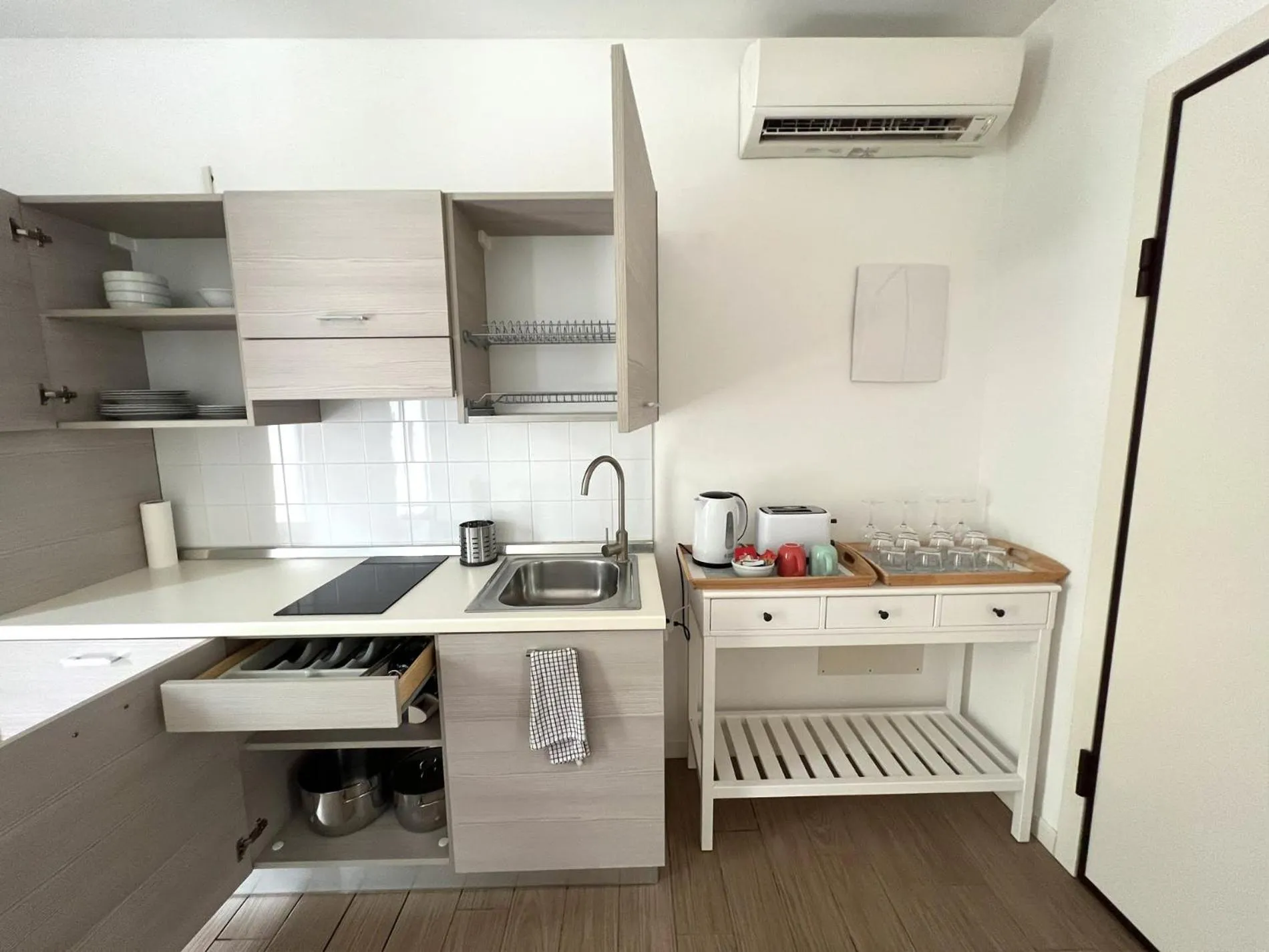 Kitchen or kitchenette in Hotel Riva e Mare