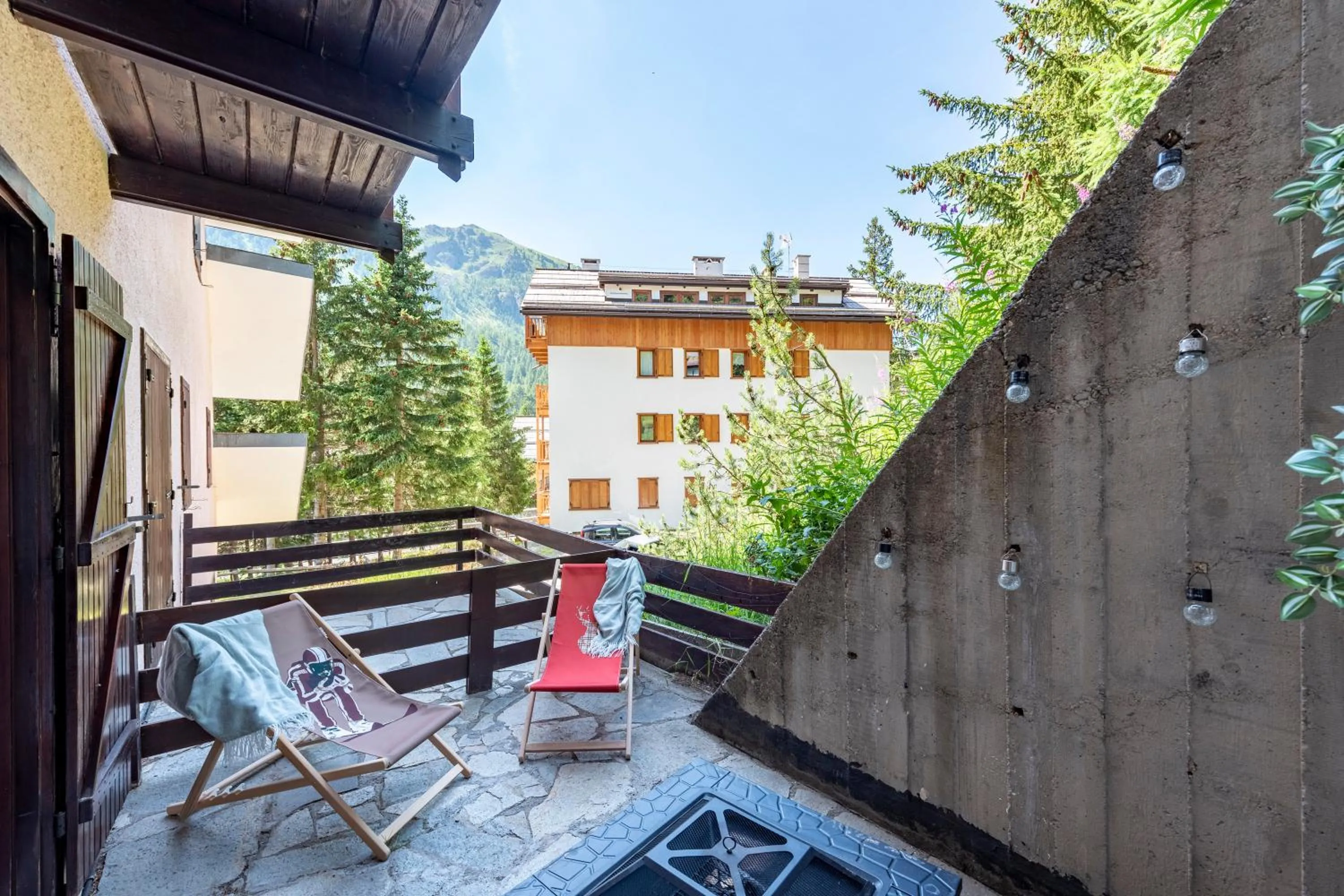 Balcony/Terrace in Chaberton Romantic Retreat Ski In Ski Out - Happy Rentals