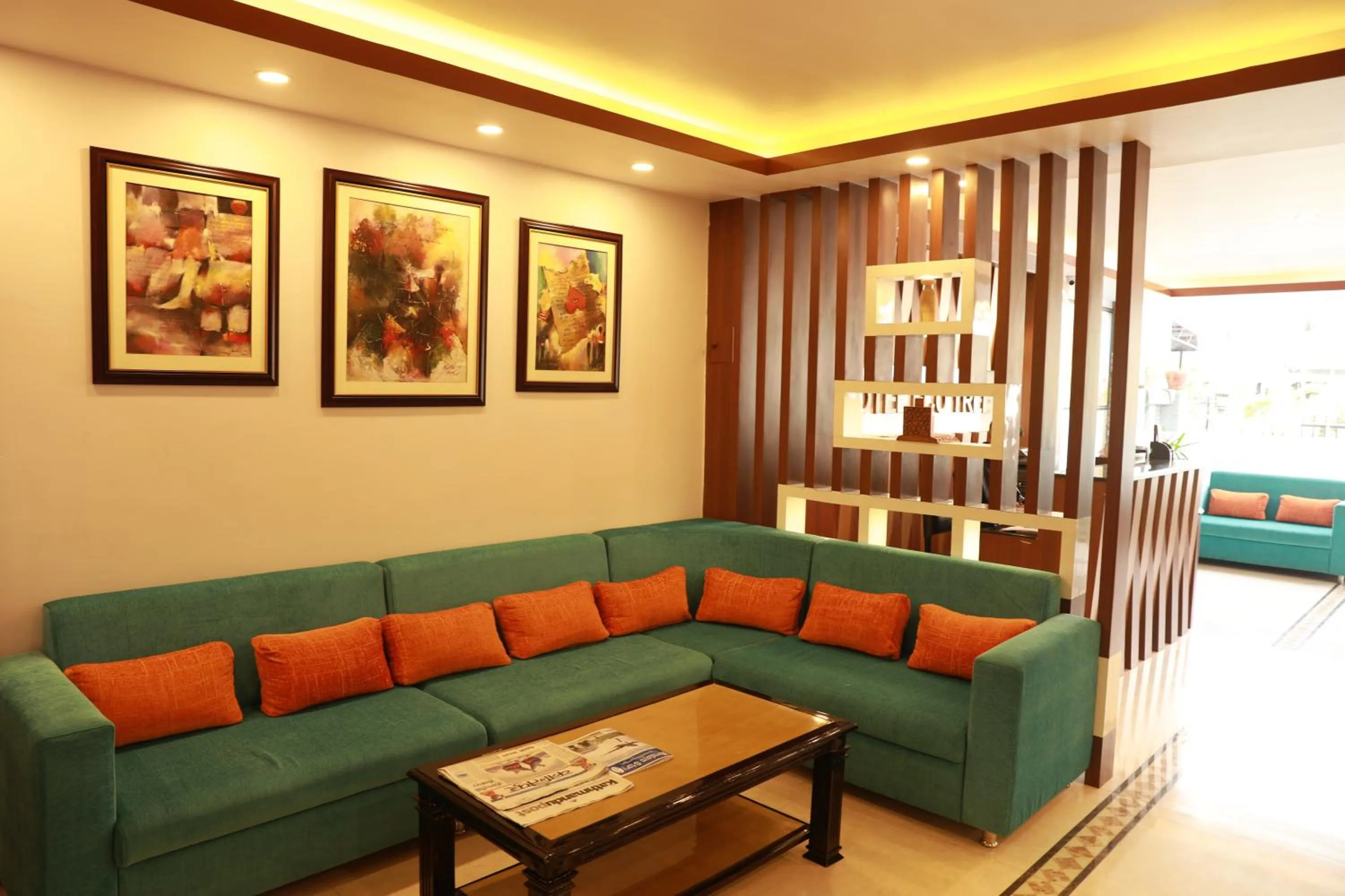 Living room in Hotel Eco Tree Pokhara