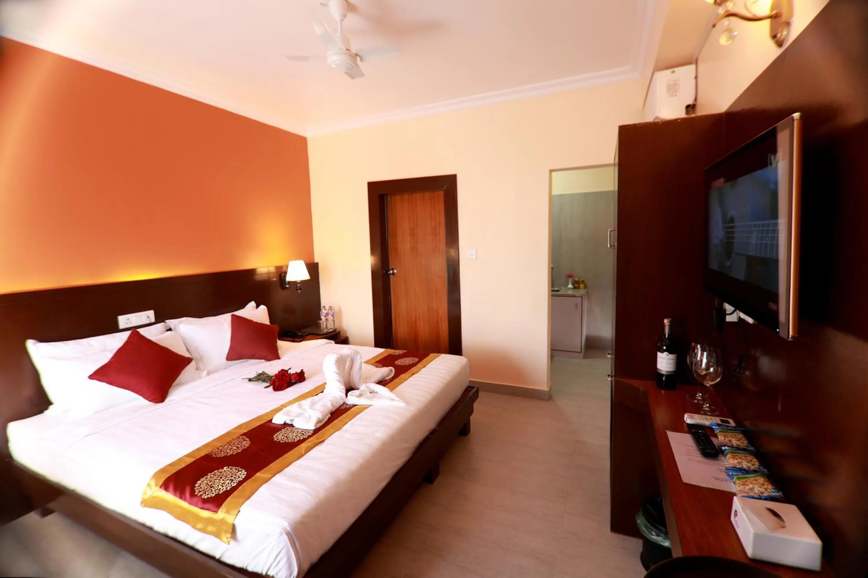 Bedroom, Bed in Hotel Eco Tree Pokhara