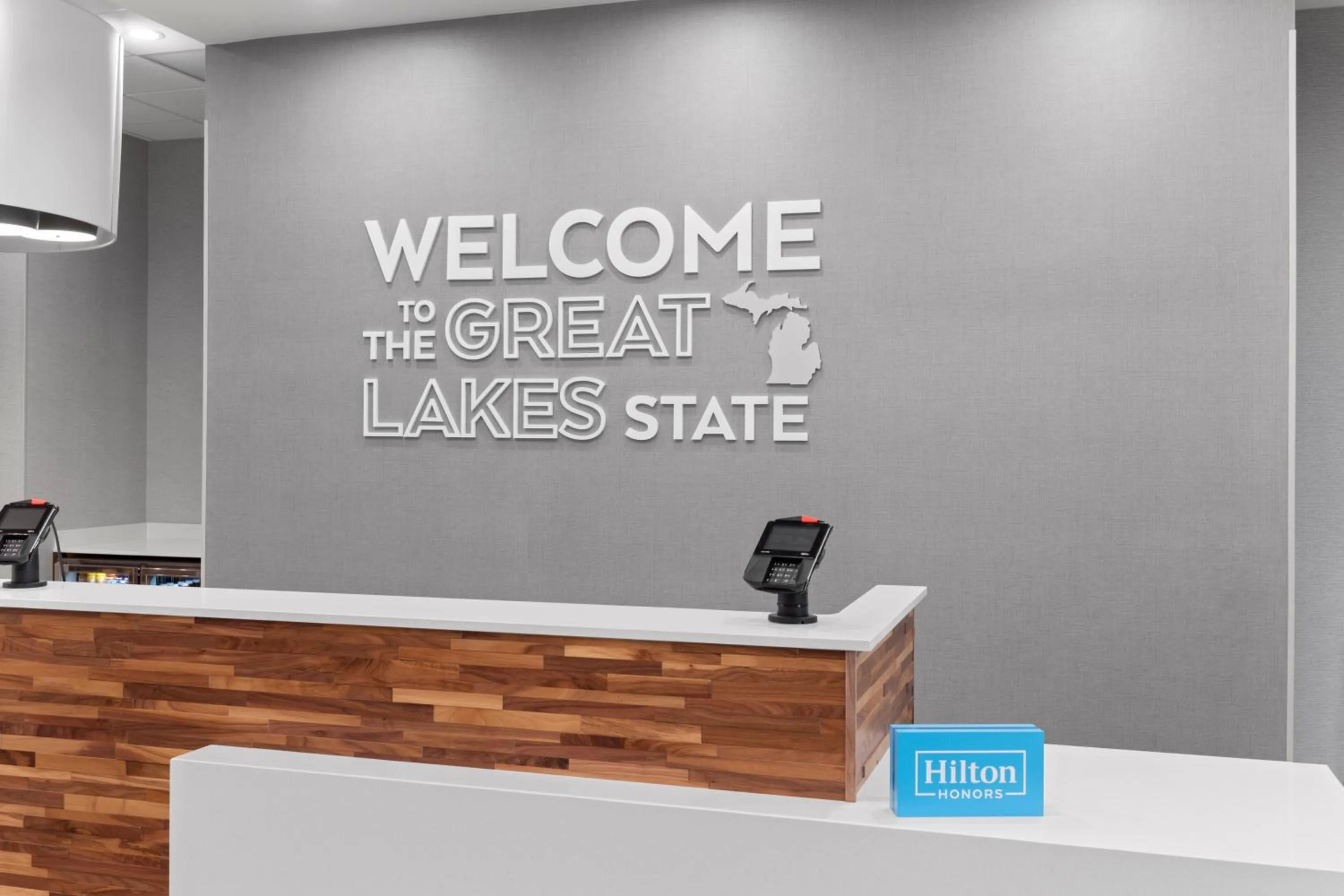 Lobby or reception in Hampton Inn Saline