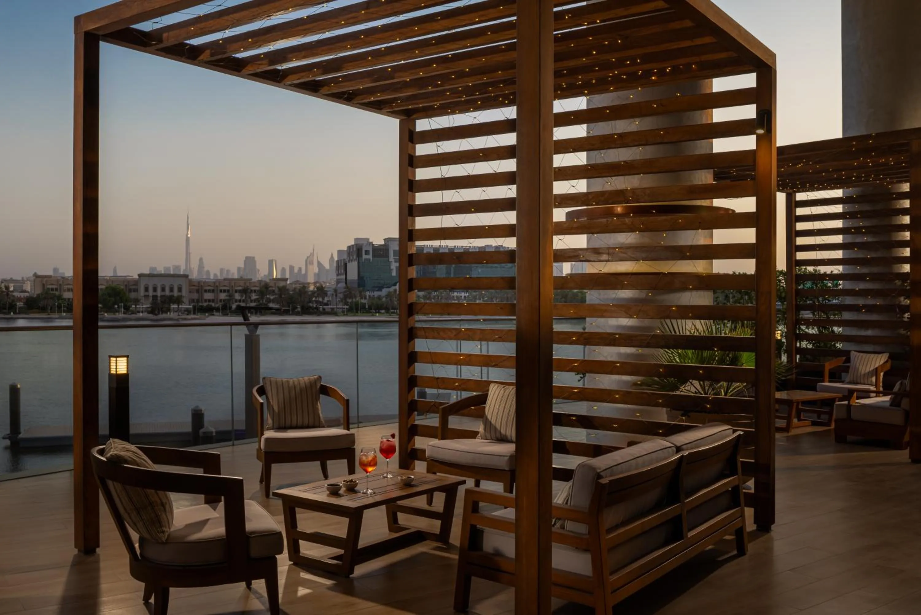 Dining area in Hilton Dubai Creek Hotel & Residences