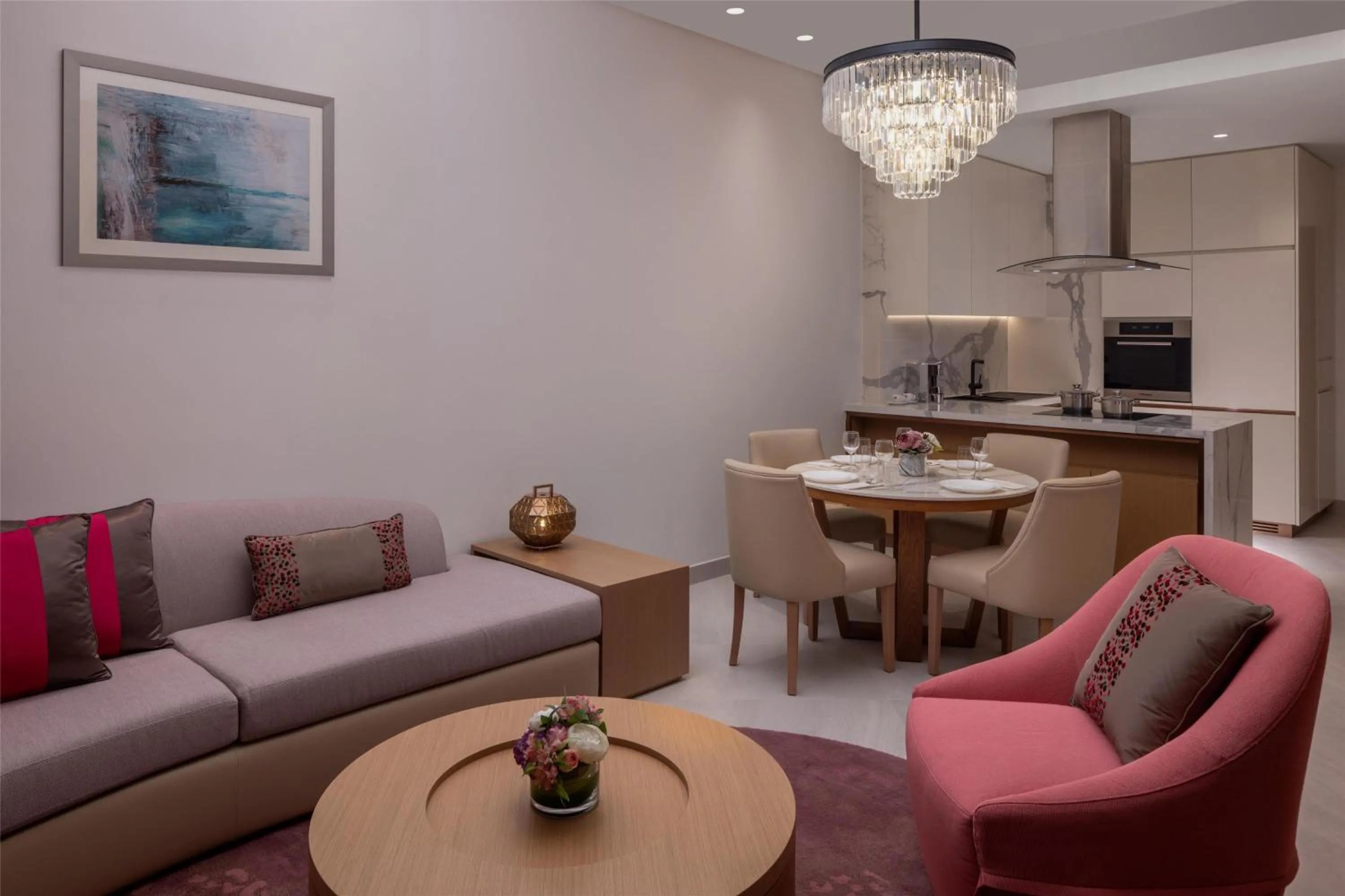 Living room in Hilton Dubai Creek Hotel & Residences