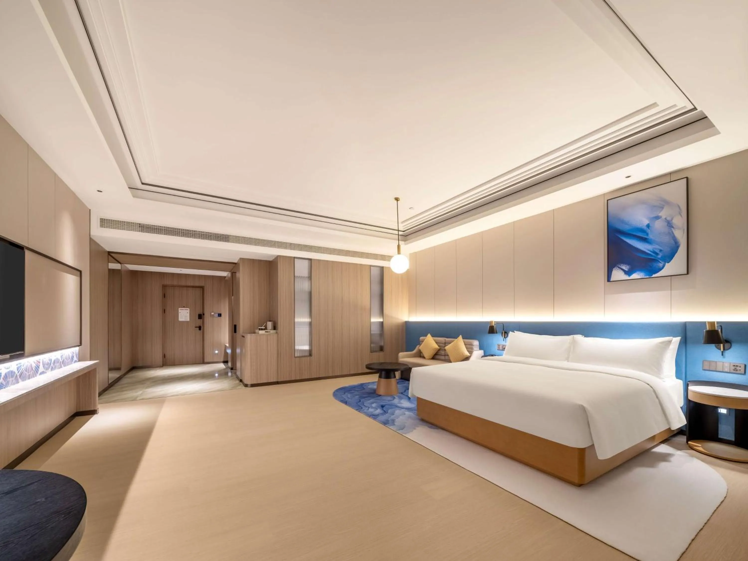 Living room, Bed in Hilton Garden Inn Jiangmen Xinhui