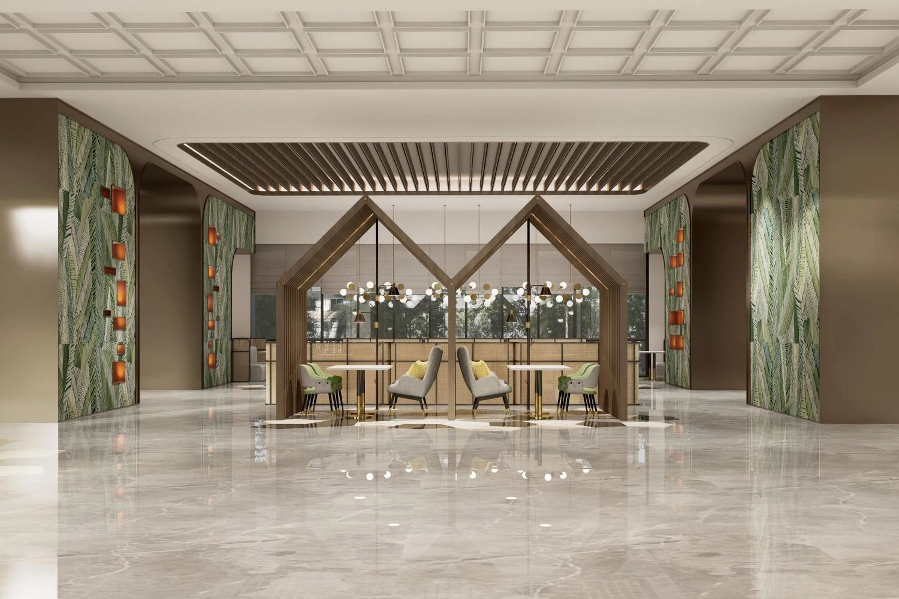 Lobby or reception in Hilton Garden Inn Jiangmen Xinhui