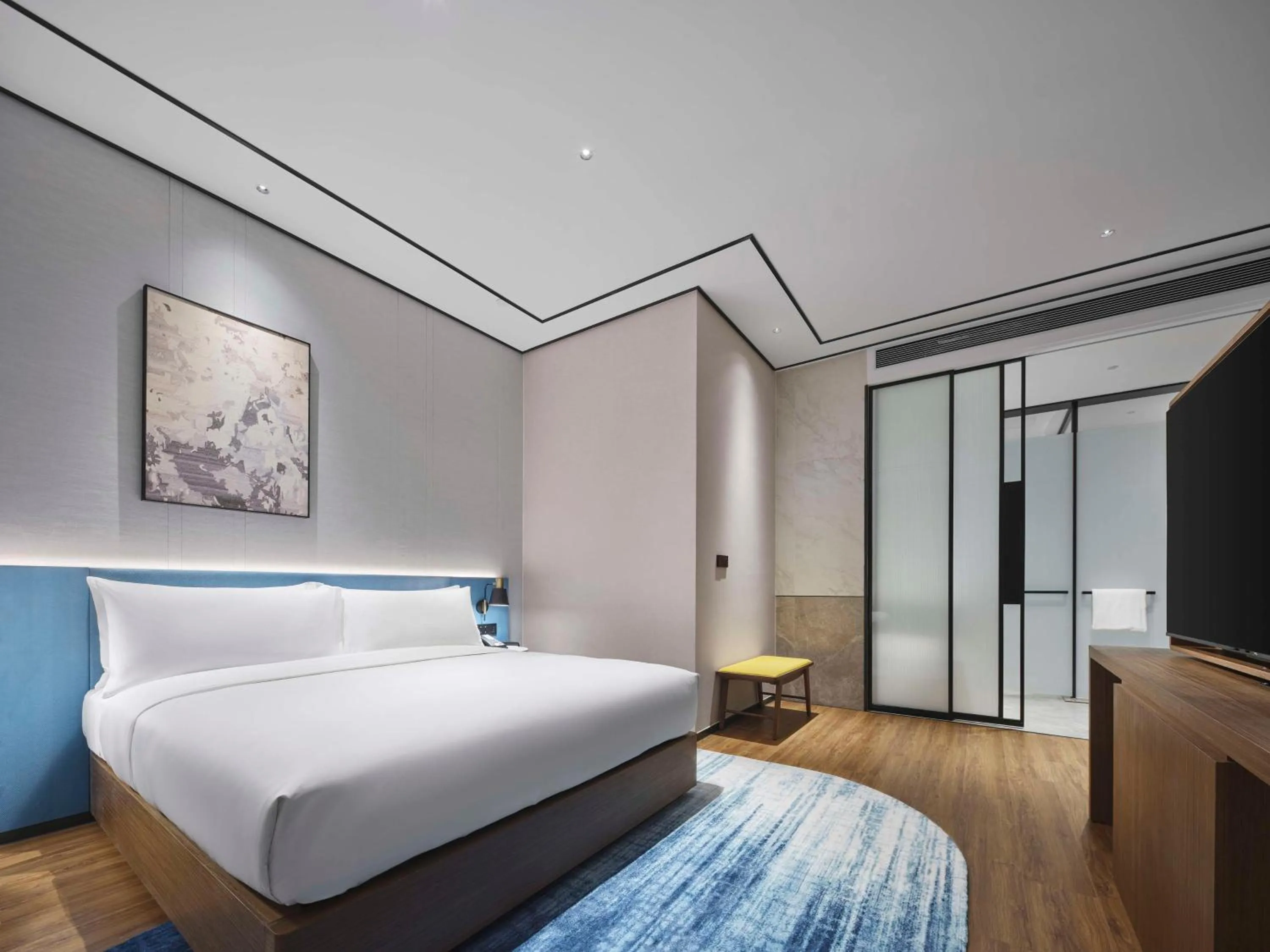 Bed in Hilton Garden Inn Huizhou North Railway Station