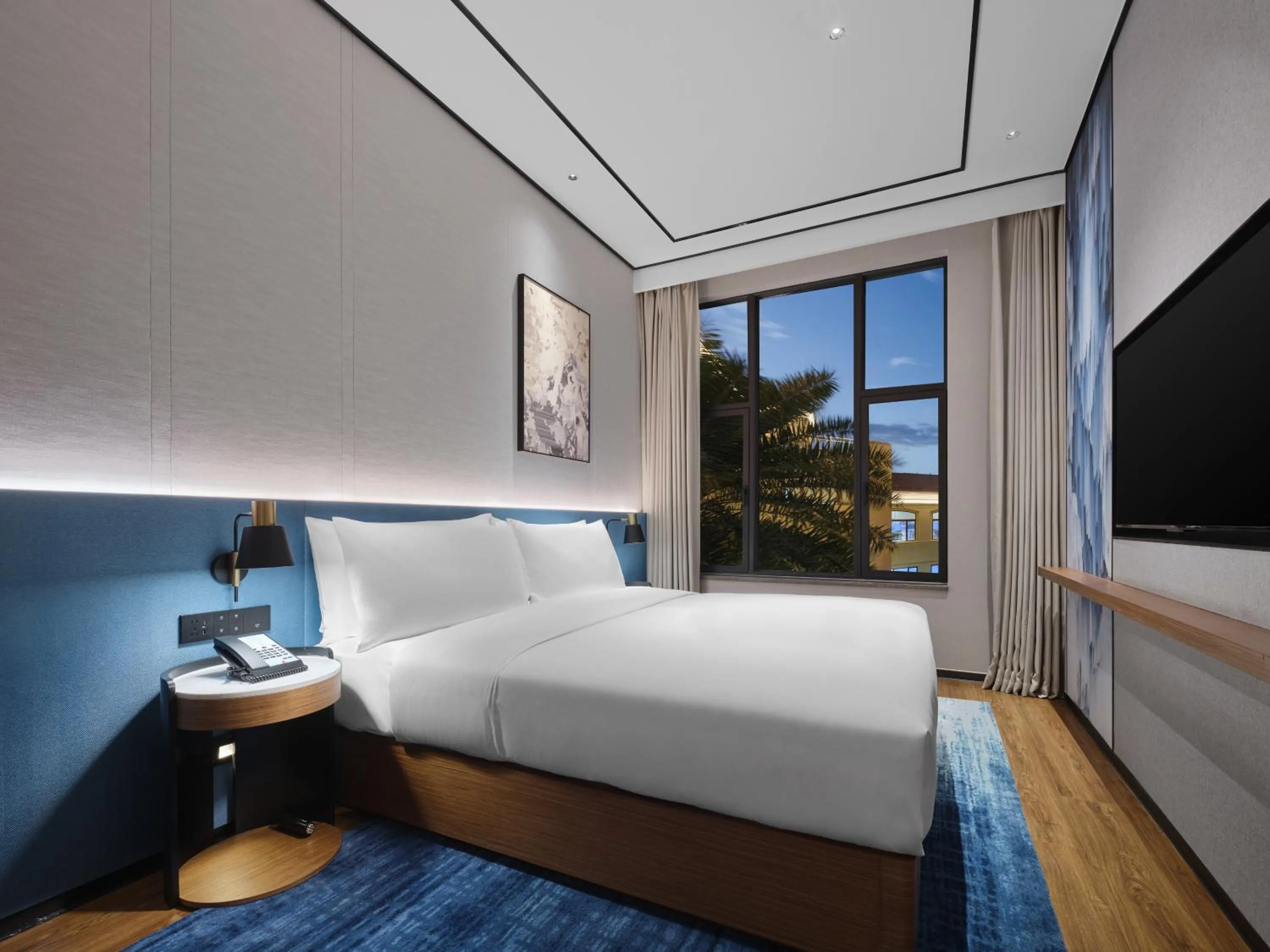 Bed in Hilton Garden Inn Huizhou North Railway Station