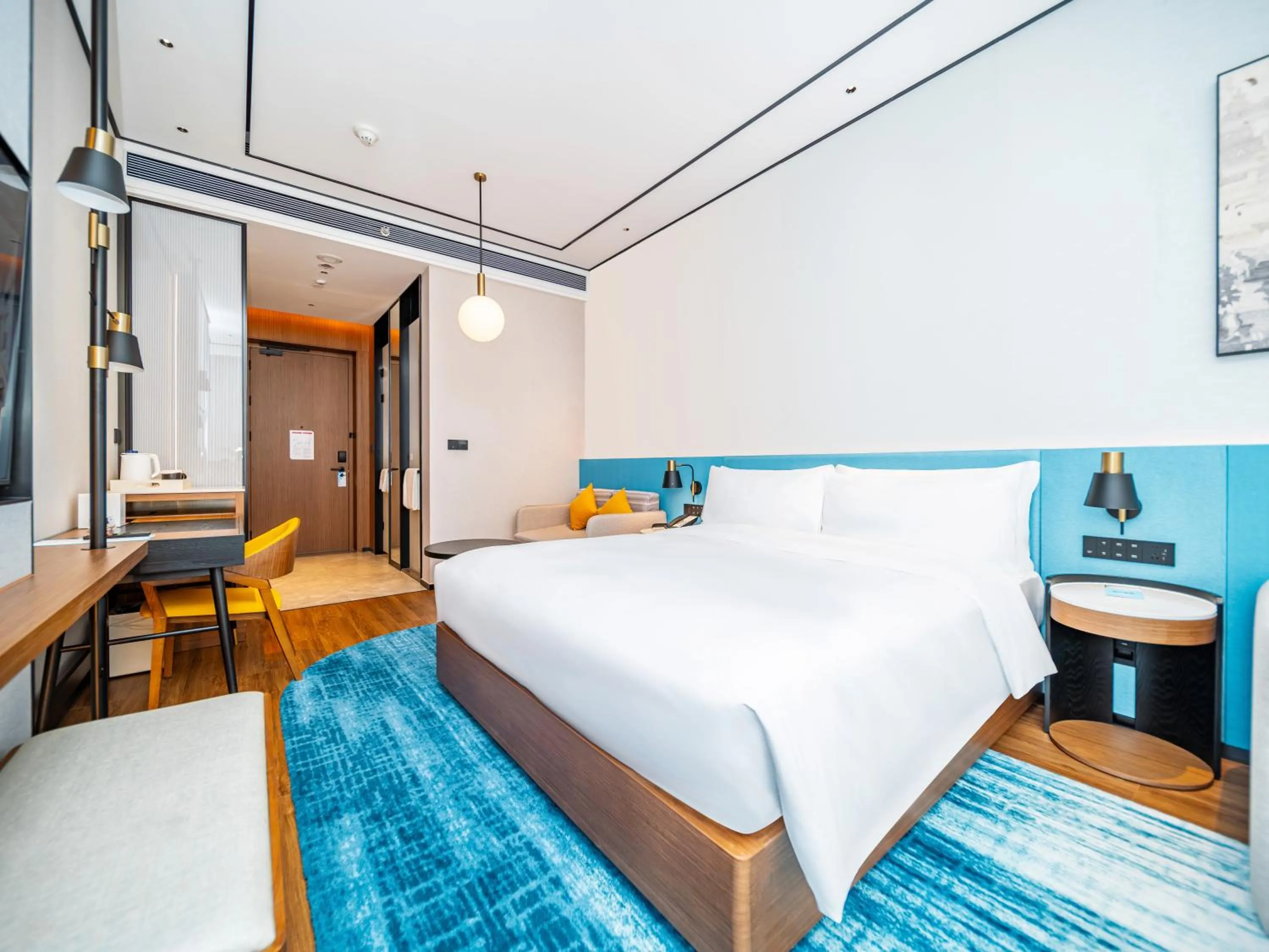 Bed in Hilton Garden Inn Huizhou North Railway Station