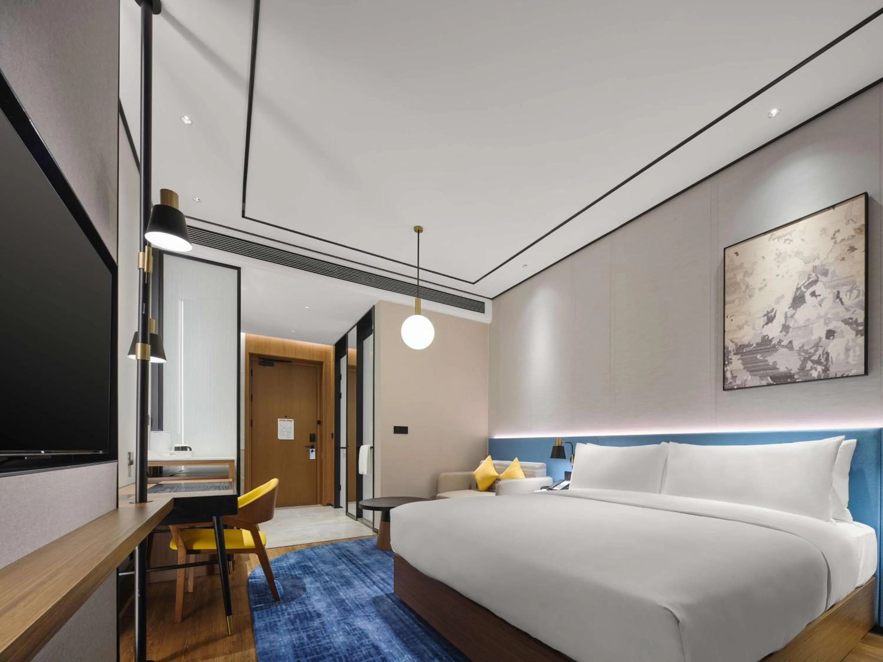 Bed in Hilton Garden Inn Huizhou North Railway Station