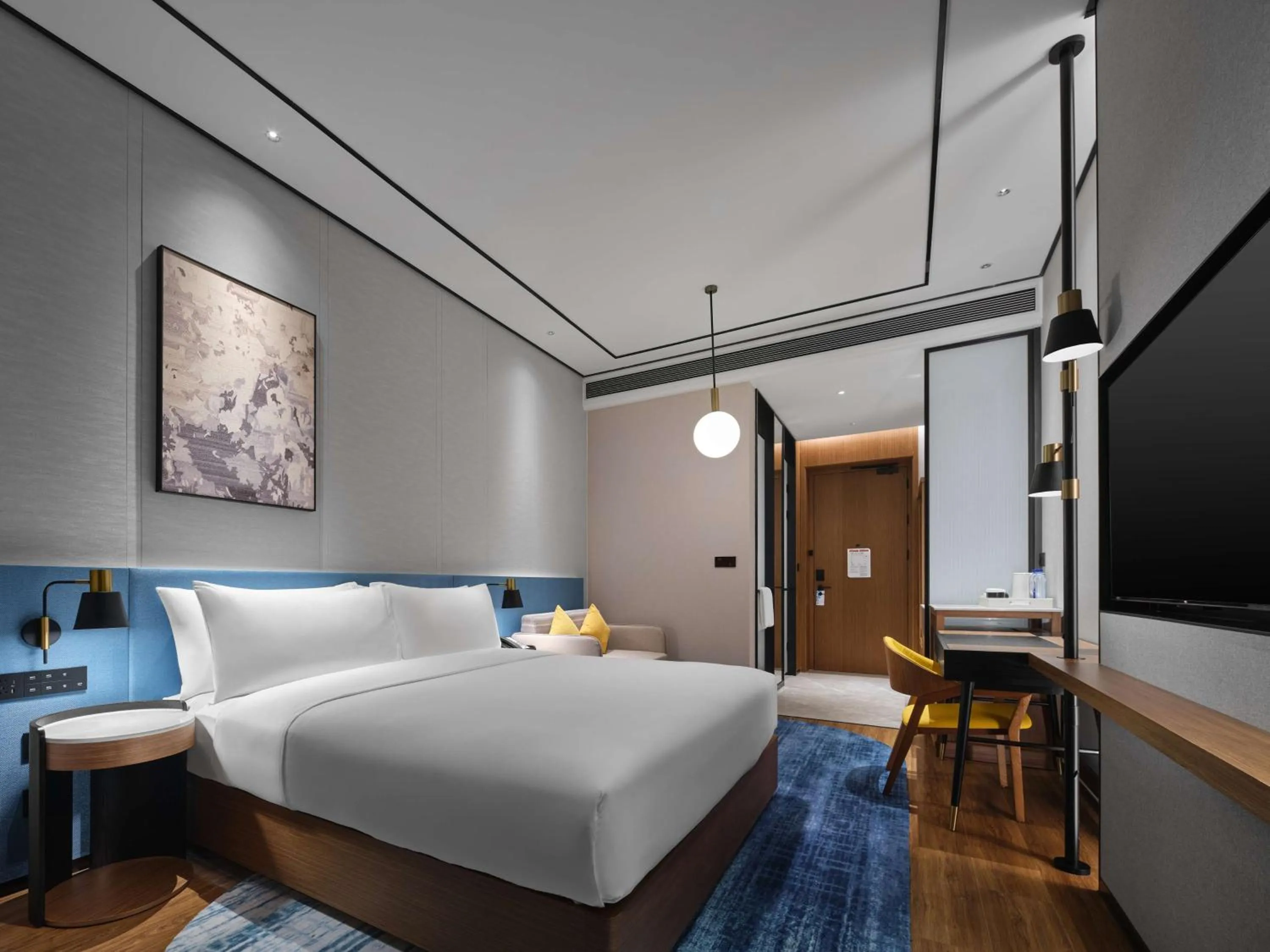 Bed in Hilton Garden Inn Huizhou North Railway Station