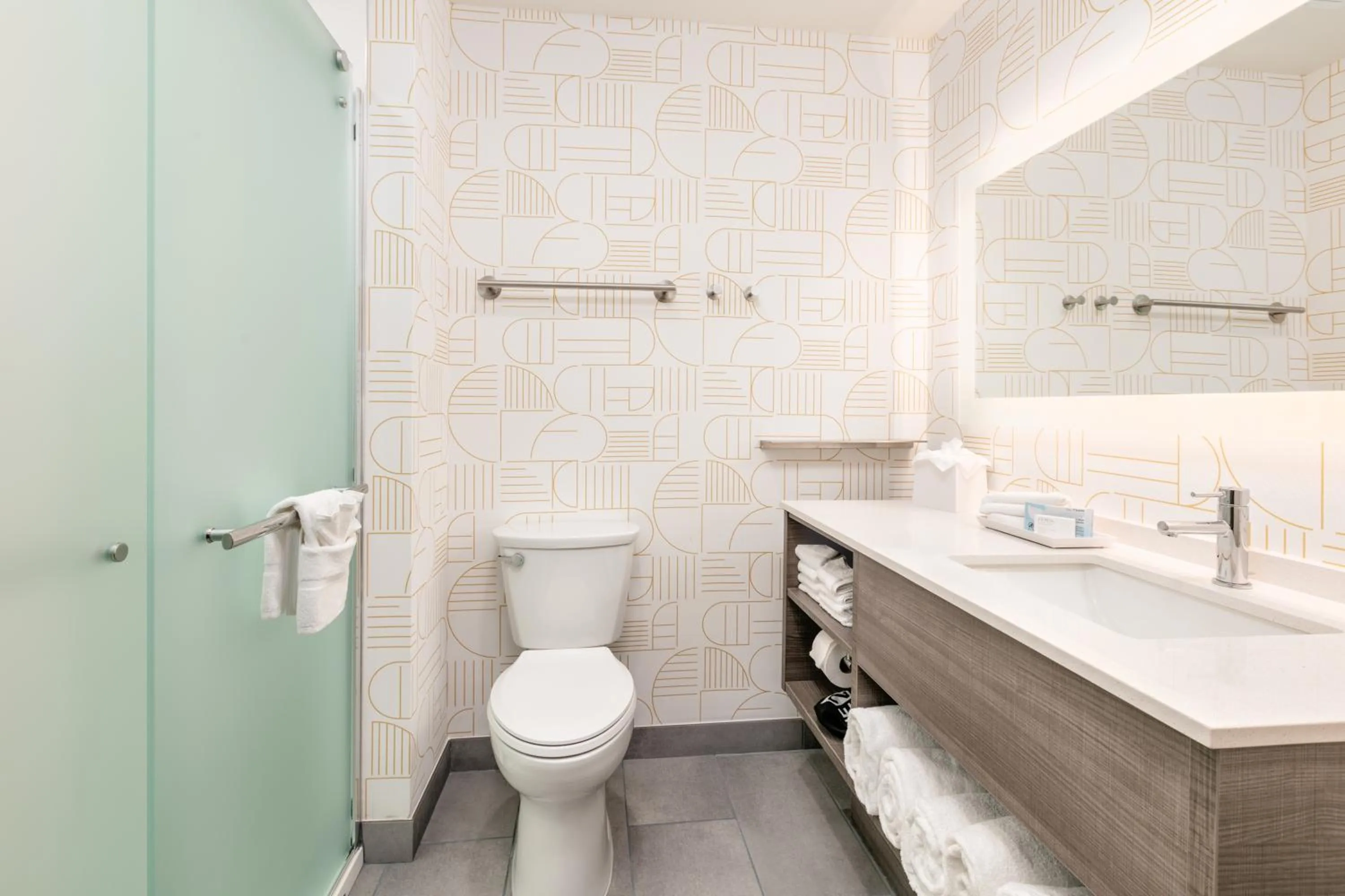 Shower in Home2 Suites By Hilton Huntsville, Tx