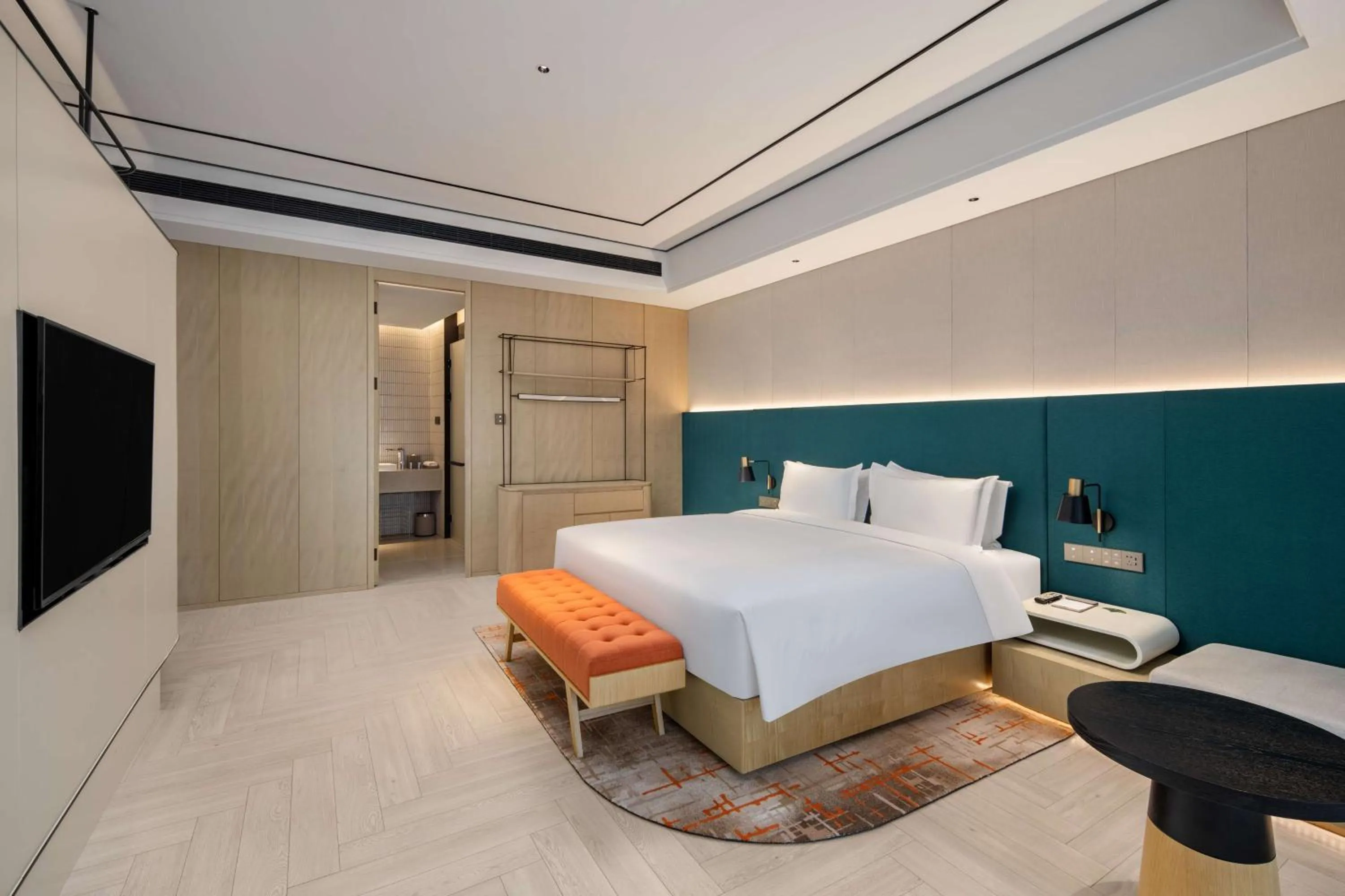 Bed in Hilton Garden Inn Nanjing Hexi Olympic Sports Center
