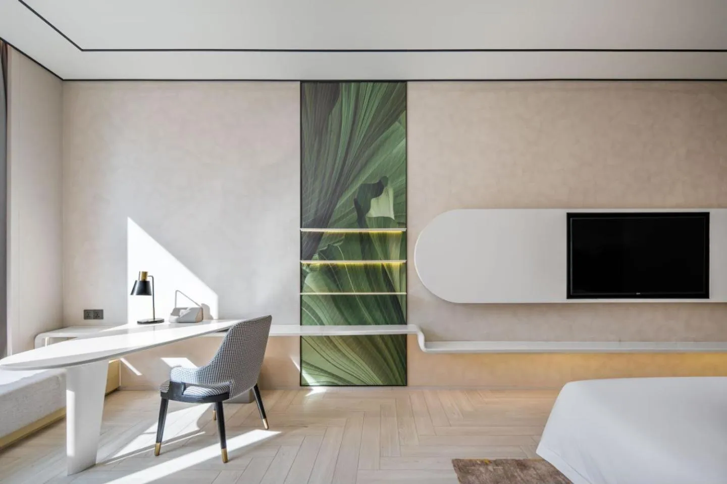 Seating area, Bed in Hilton Garden Inn Nanjing Hexi Olympic Sports Center