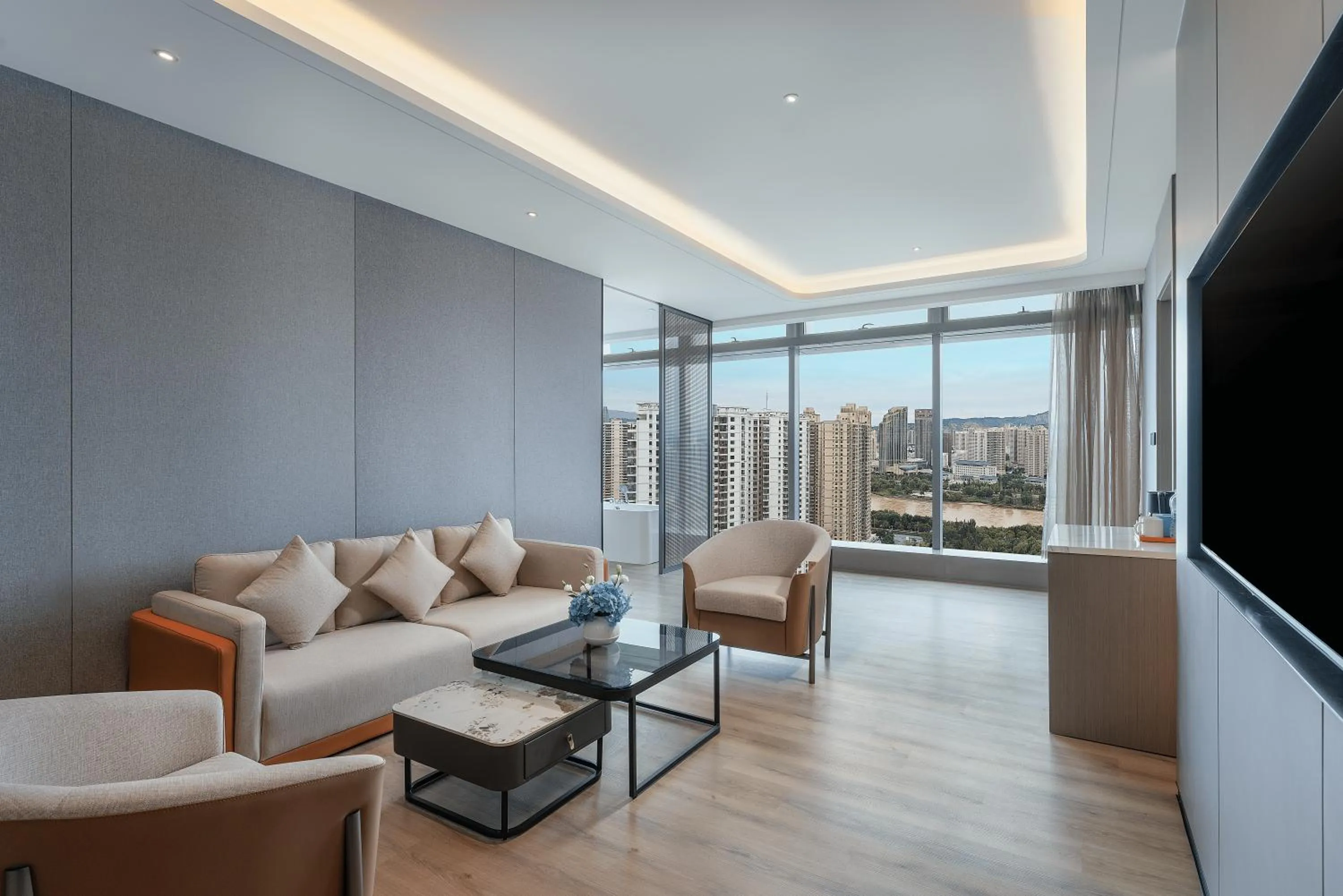 Living room in Holiday Inn Express Lanzhou Downtown by IHG