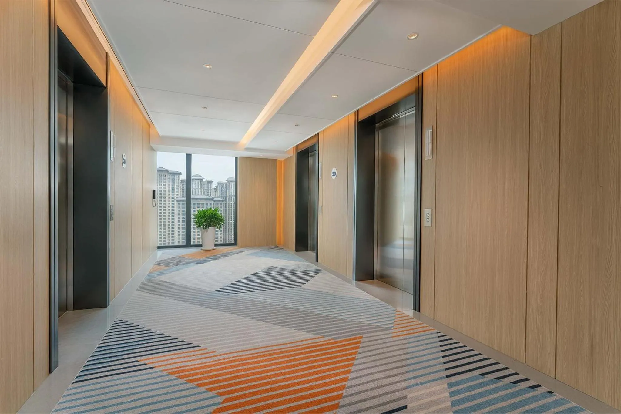 Decorative detail, Bed in Holiday Inn Express Xi'an Daxing by IHG