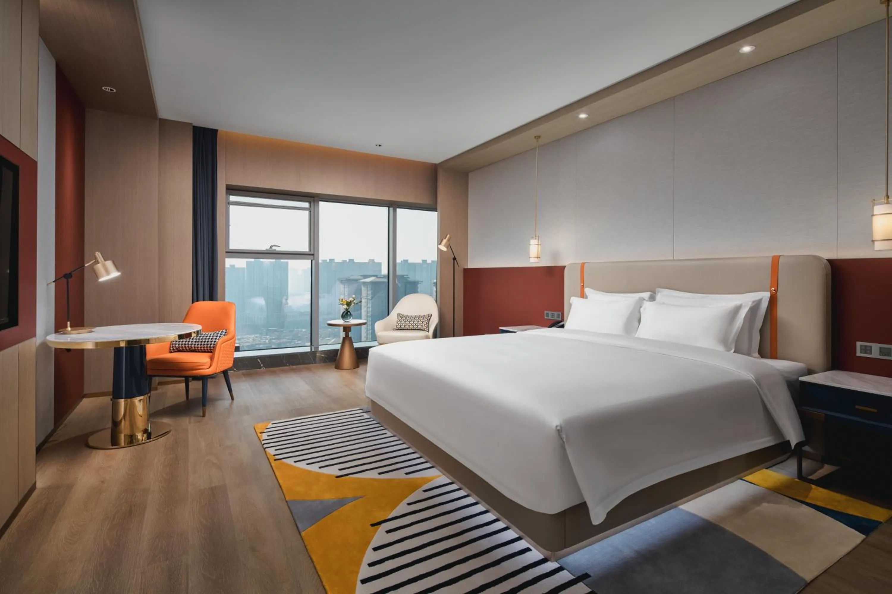 Photo of the whole room, Bed in voco Xi'an Qindu Legend by IHG