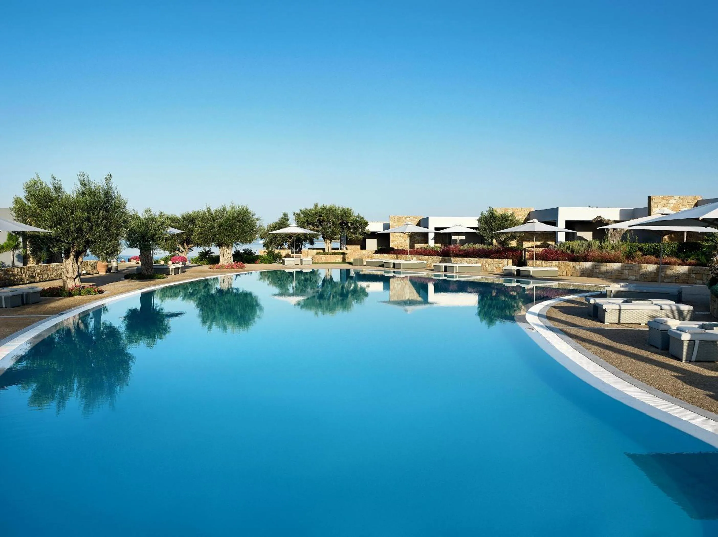Swimming pool in Ikos Olivia
