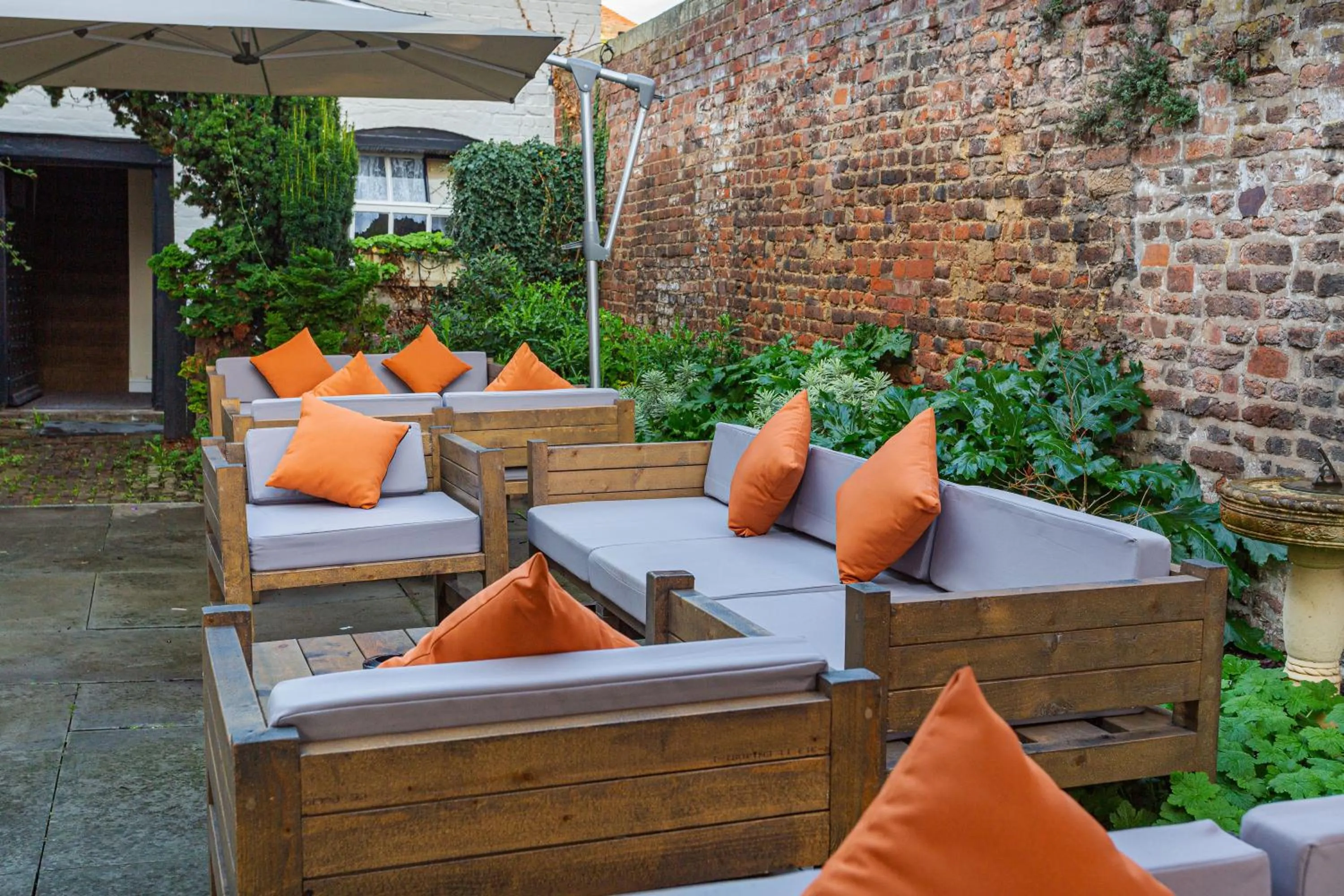 Garden in The Tudor House Hotel, Tewkesbury, Gloucestershire - The Coaching Inn Group