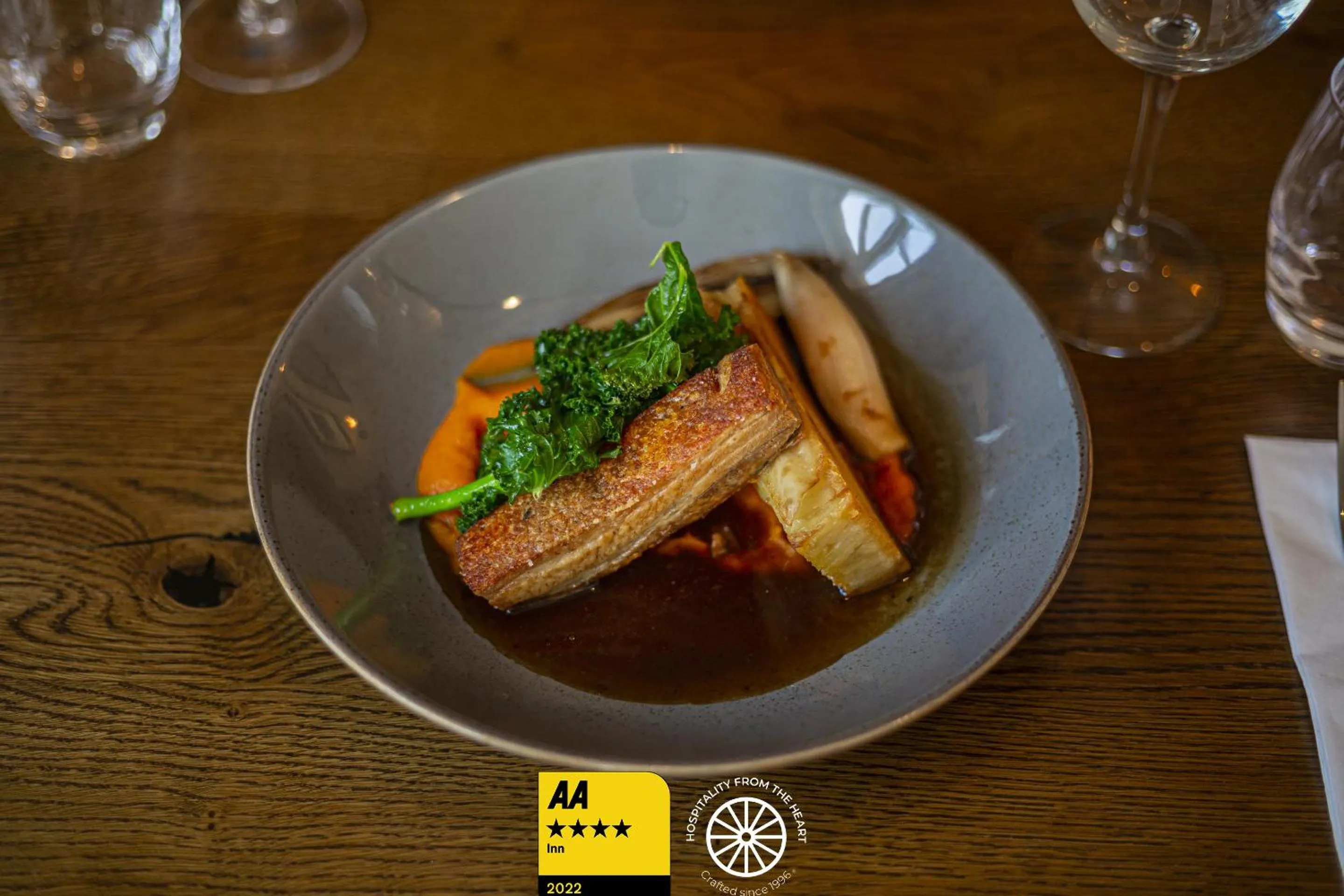 Food close-up in The Tudor House Hotel, Tewkesbury, Gloucestershire - The Coaching Inn Group