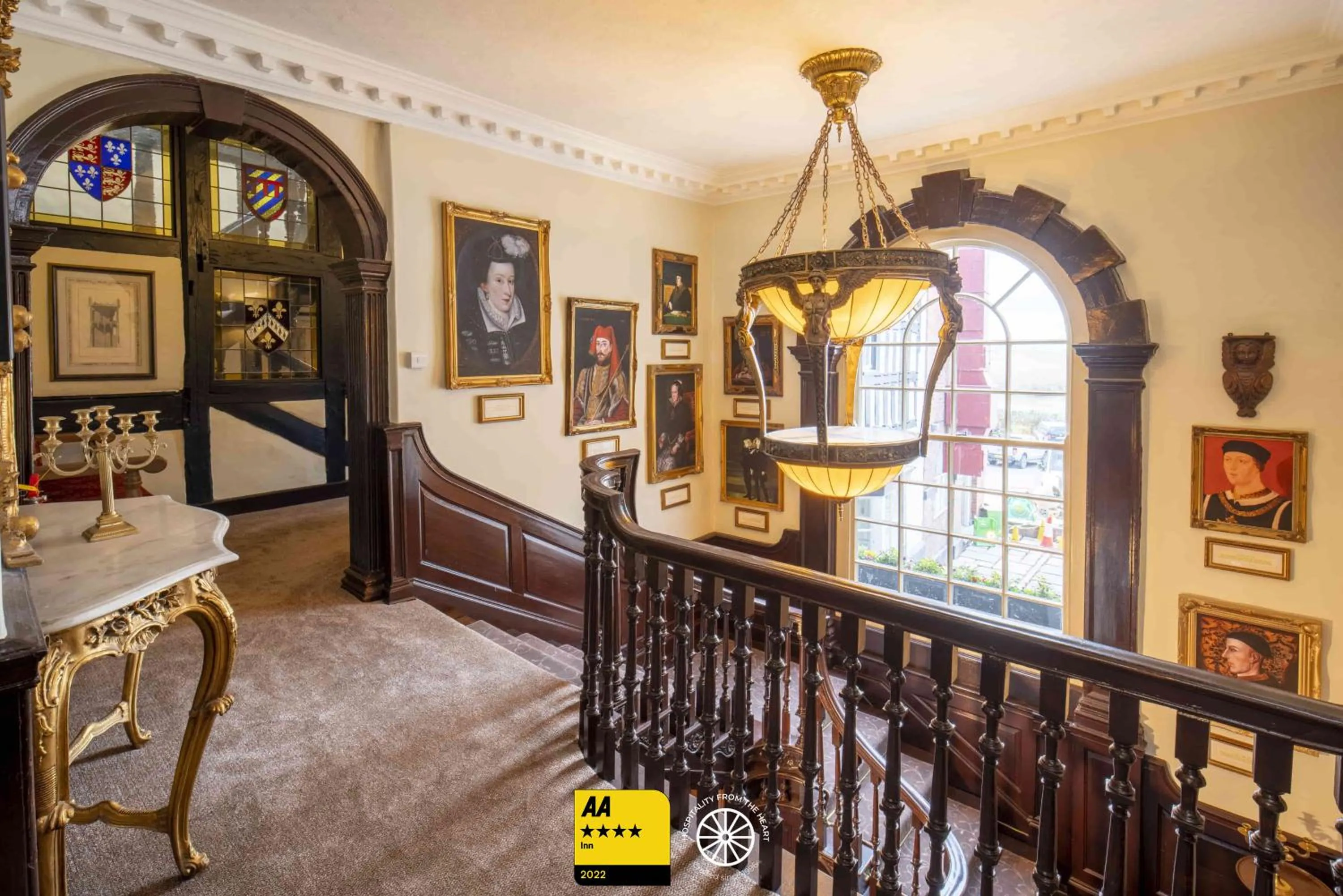 Decorative detail in The Tudor House Hotel, Tewkesbury, Gloucestershire - The Coaching Inn Group