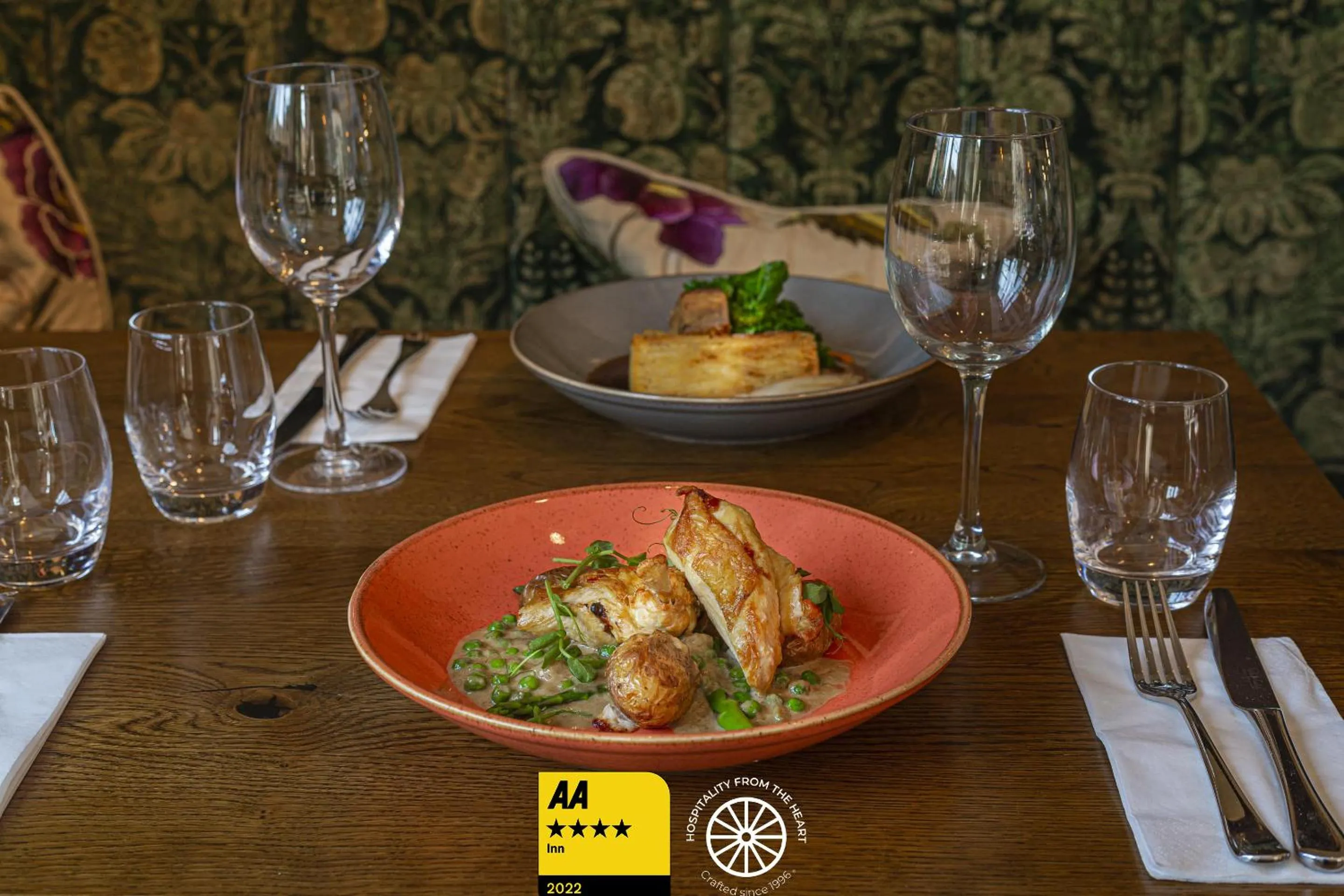 Food close-up in The Tudor House Hotel, Tewkesbury, Gloucestershire - The Coaching Inn Group