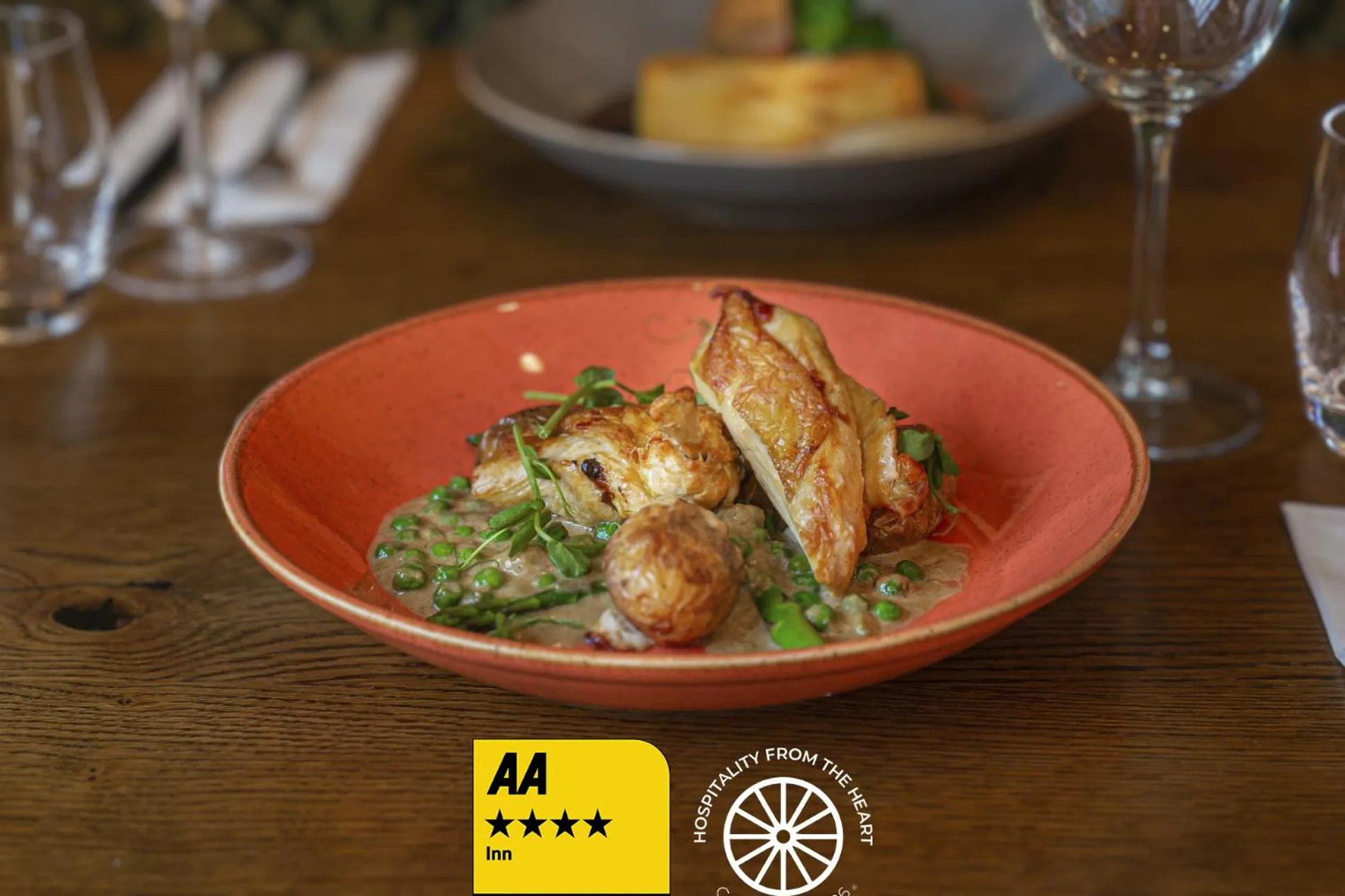 Food close-up in The Tudor House Hotel, Tewkesbury, Gloucestershire - The Coaching Inn Group