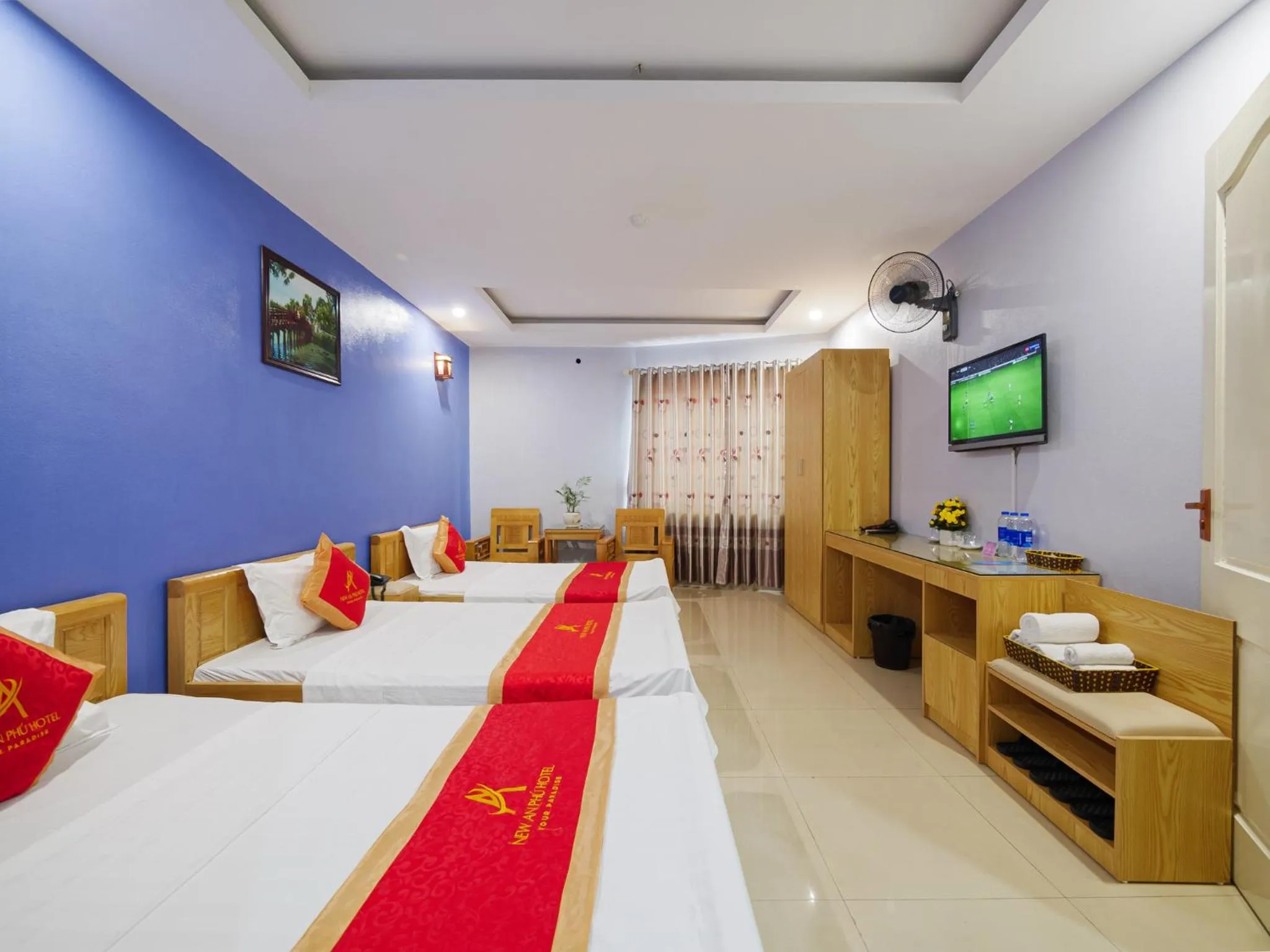 Bed in New An Phú Hotel