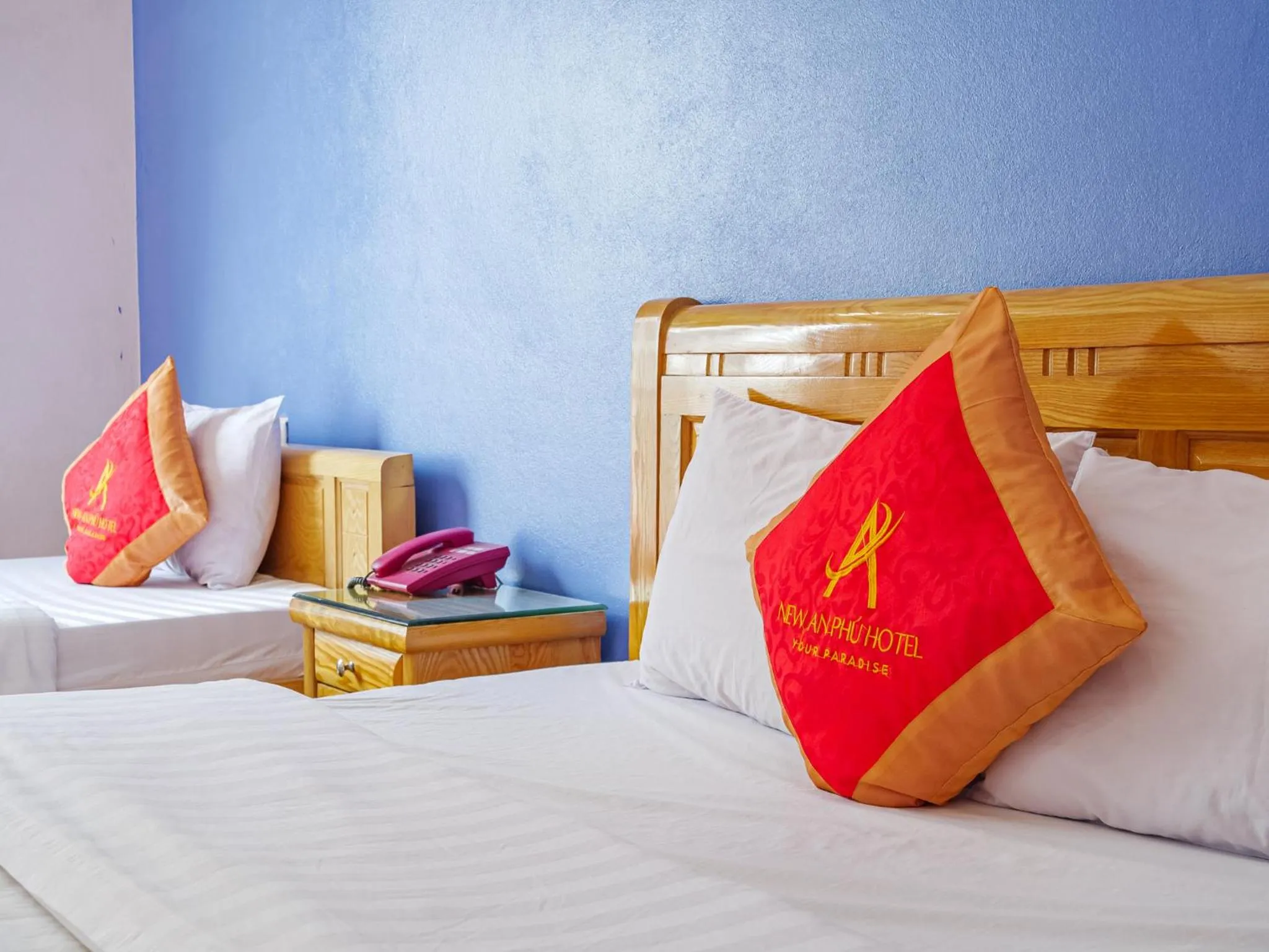 Bed in New An Phú Hotel