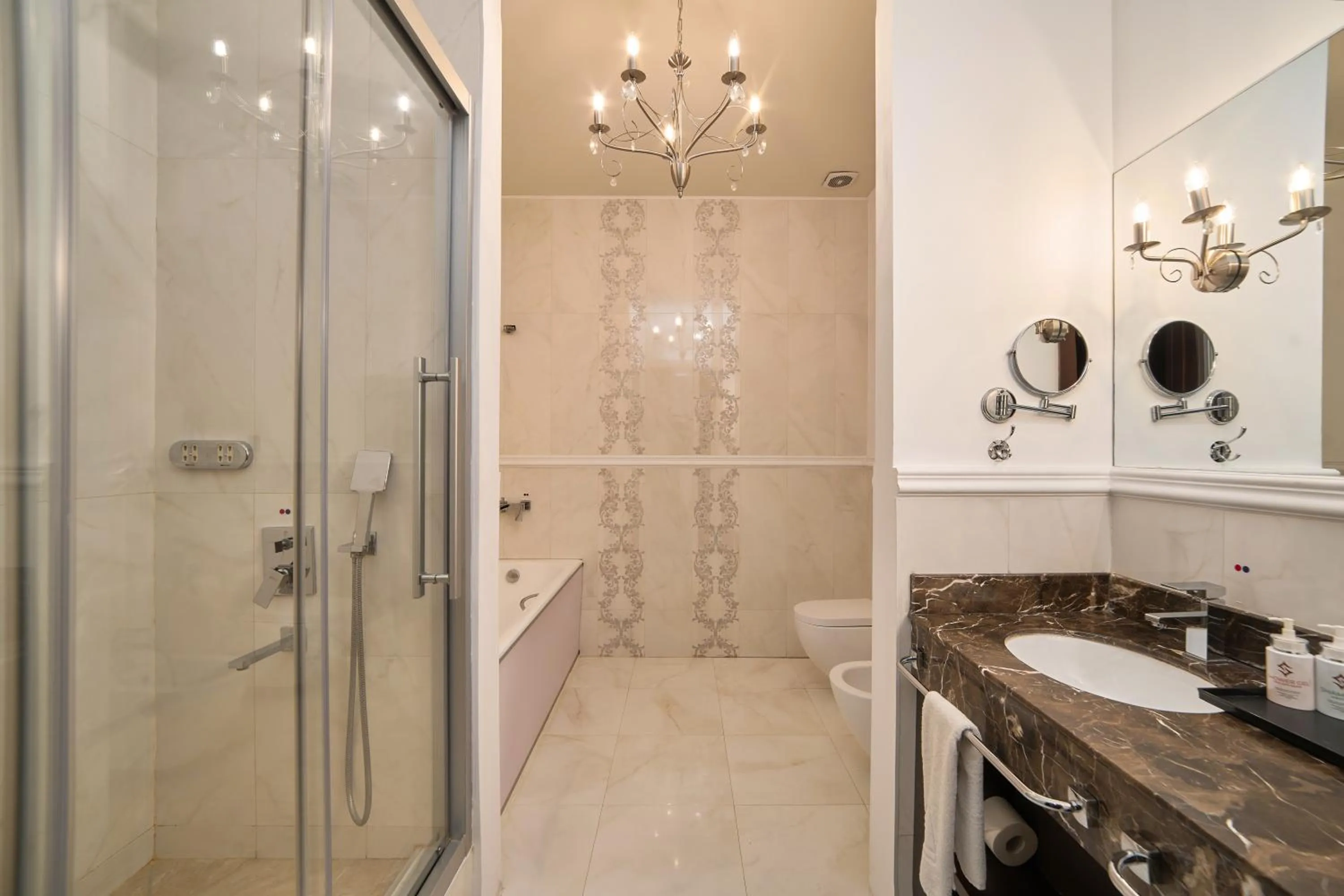 Shower in Ambassador Hotel