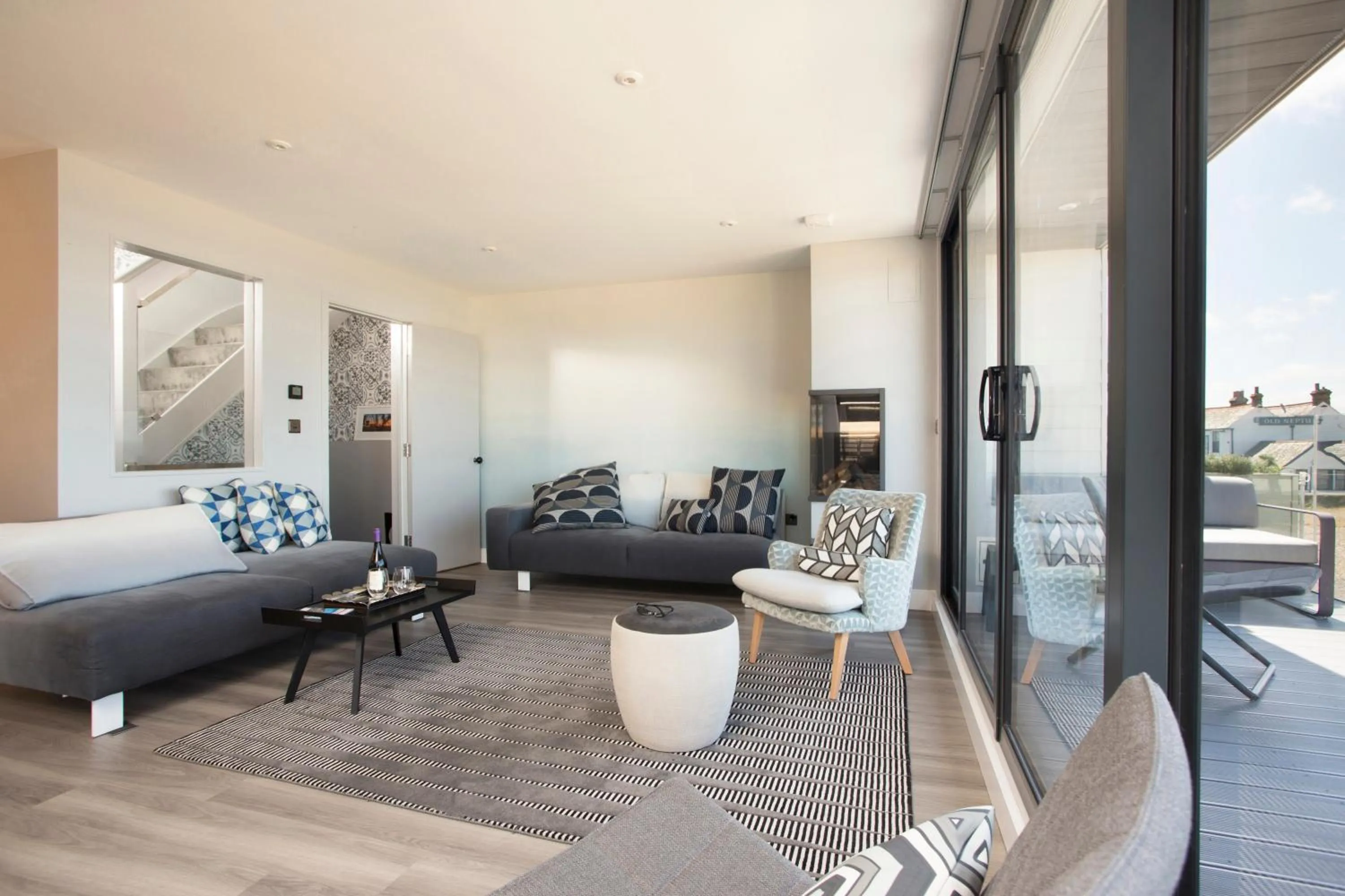 Living room in Sea Sunset Cottage