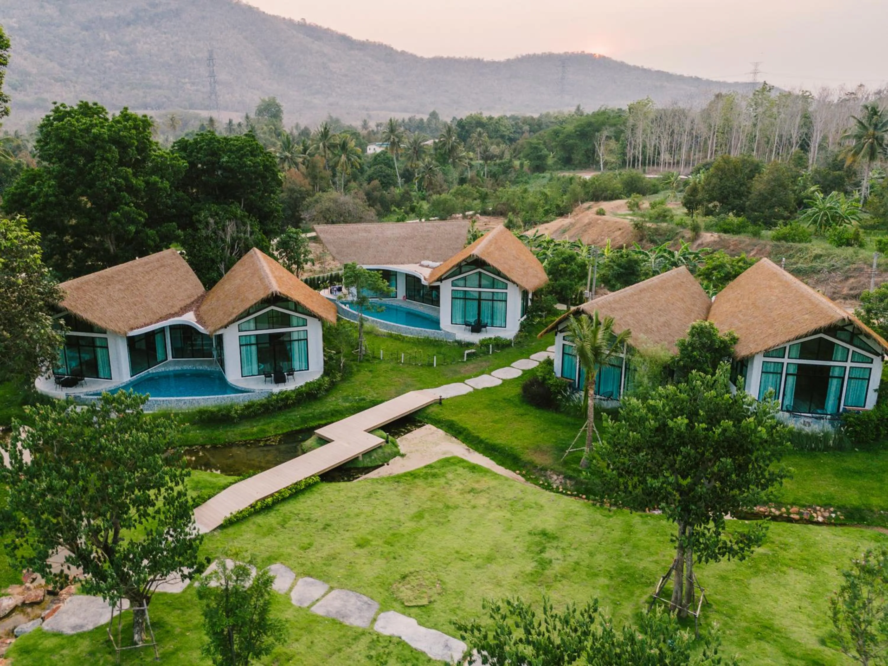 Bird's eye view in Villa De Leaf River Kaeng Krachan