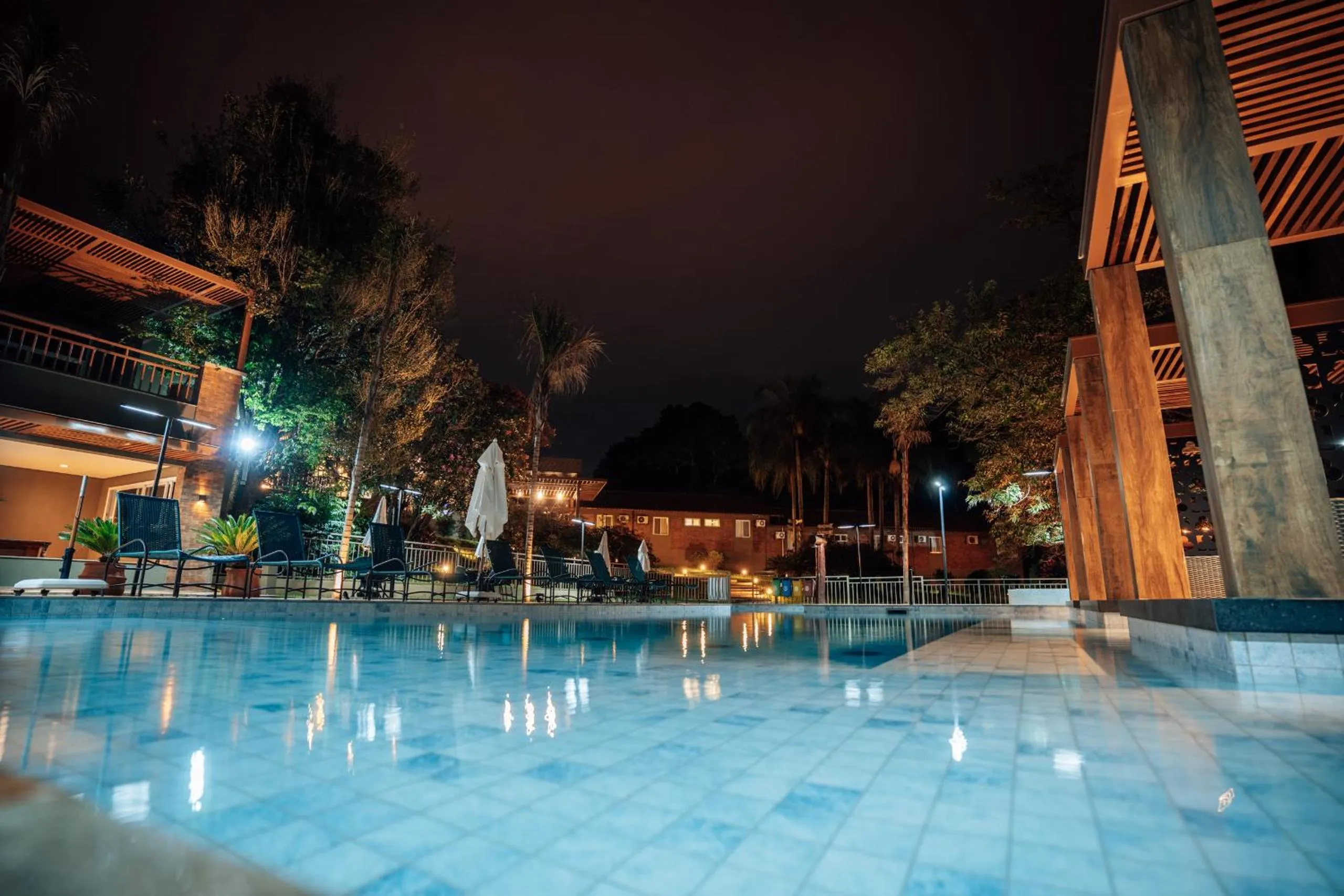 Pool view in Hotel Pousada do Bosque