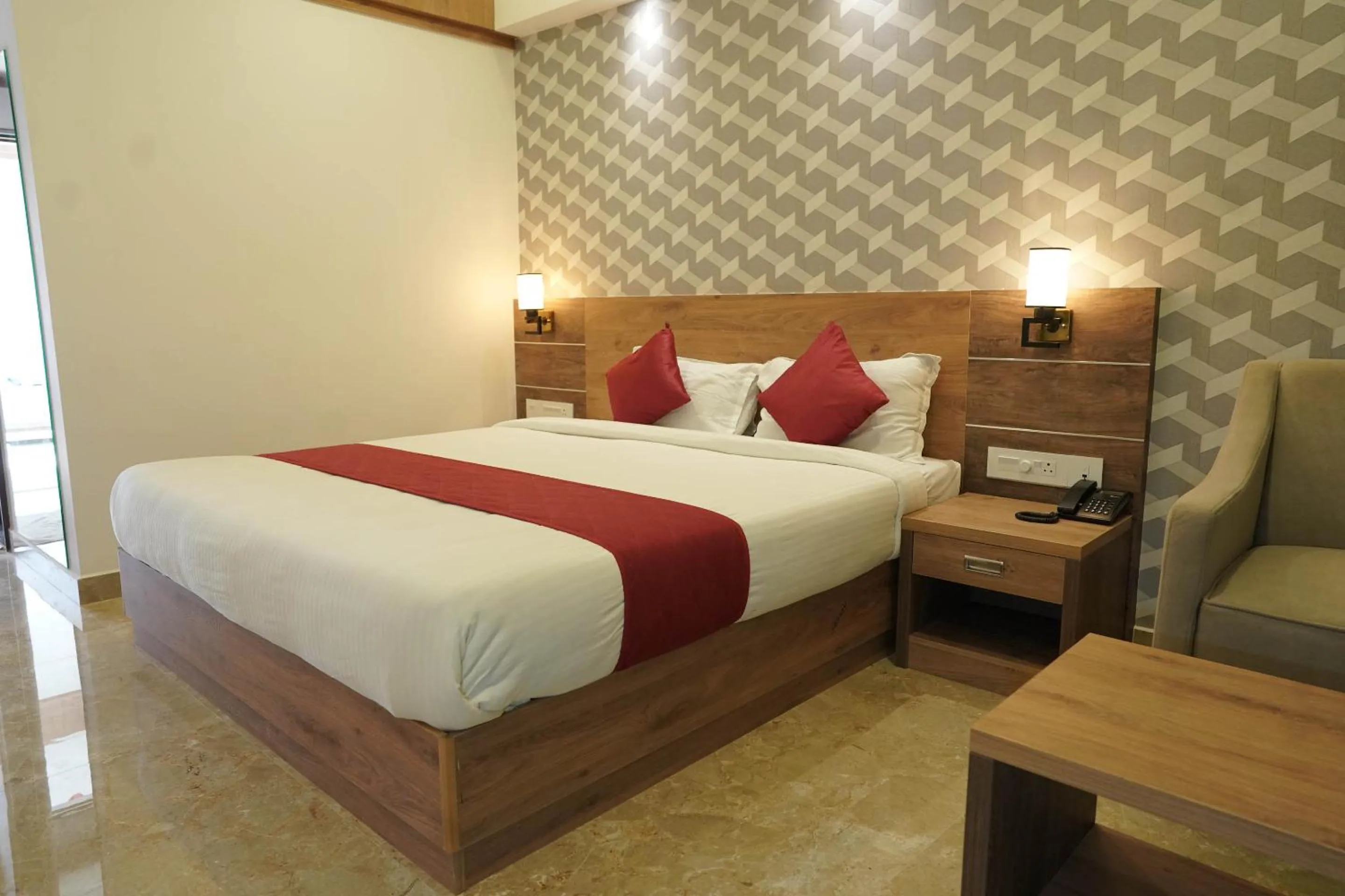 Bed in HOTEL VKJ INN Aluva