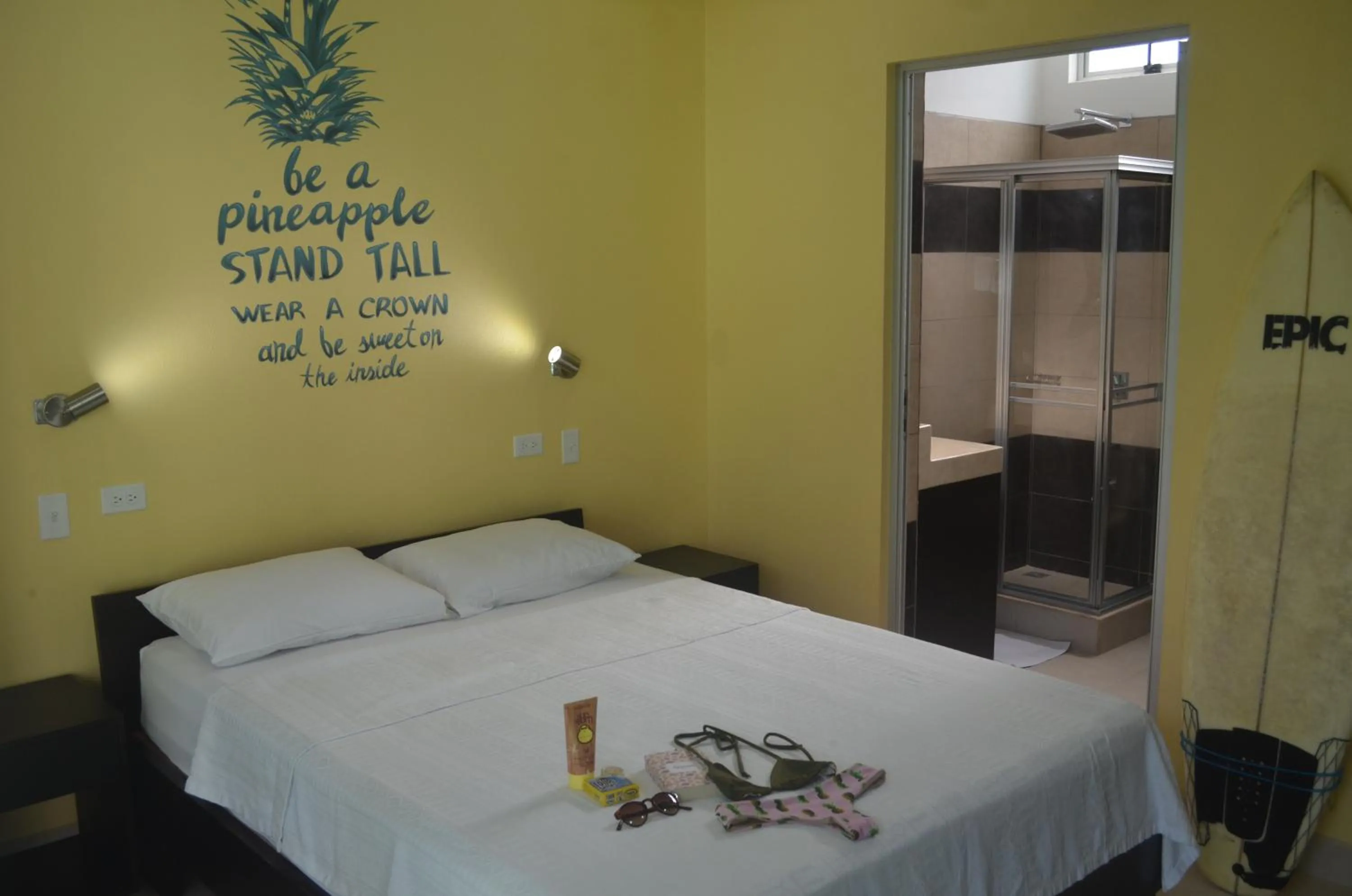 Double Room in Room2Board Hostel and Surf School