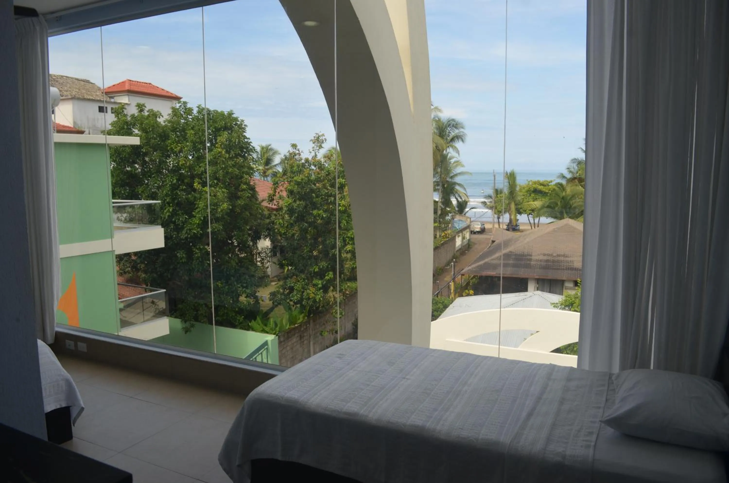 Queen Room with Shared Bathroom in Room2Board Hostel and Surf School