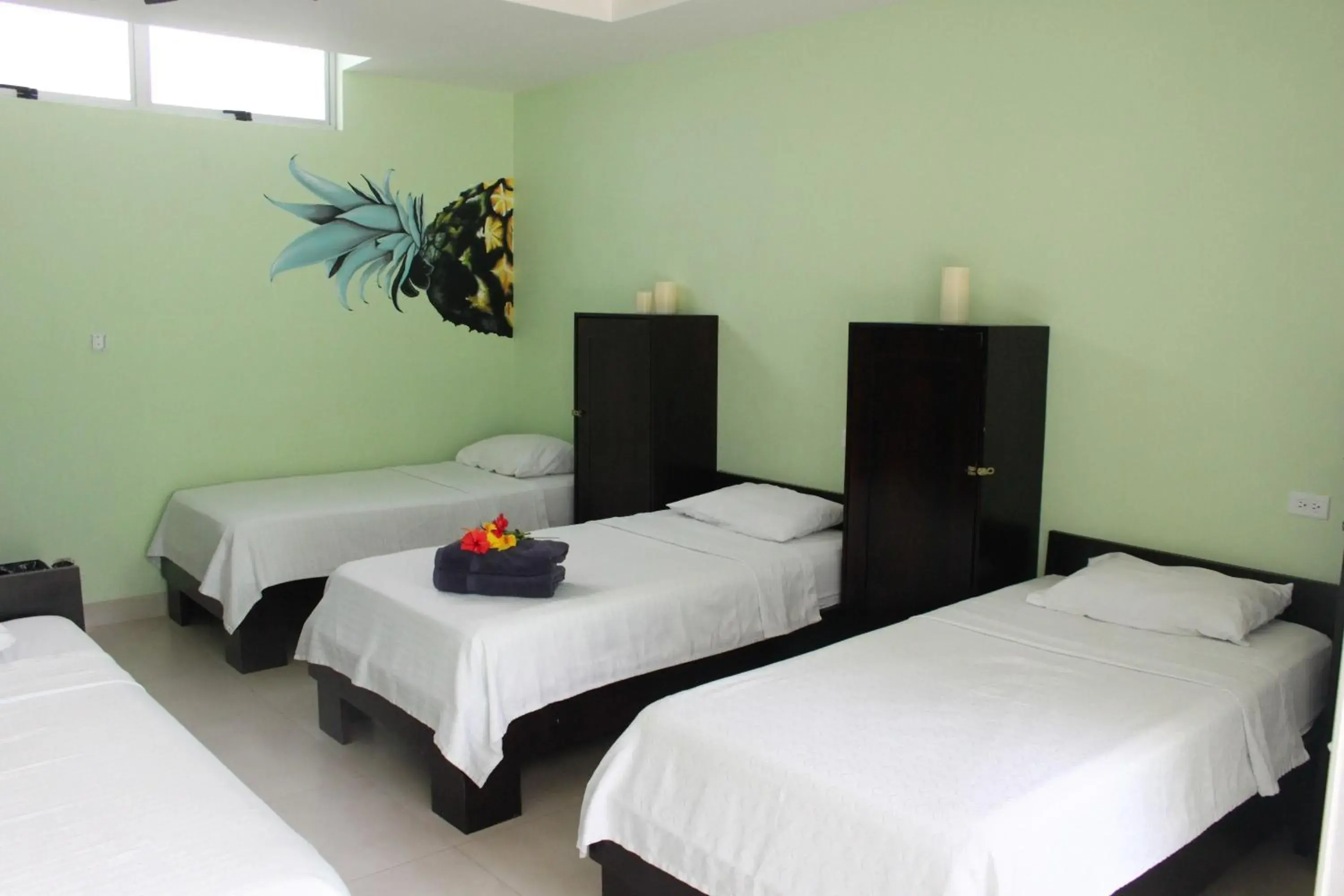 Standard Quadruple Room in Room2Board Hostel and Surf School Standard Quadruple Room in Room2Board Hostel and Surf School