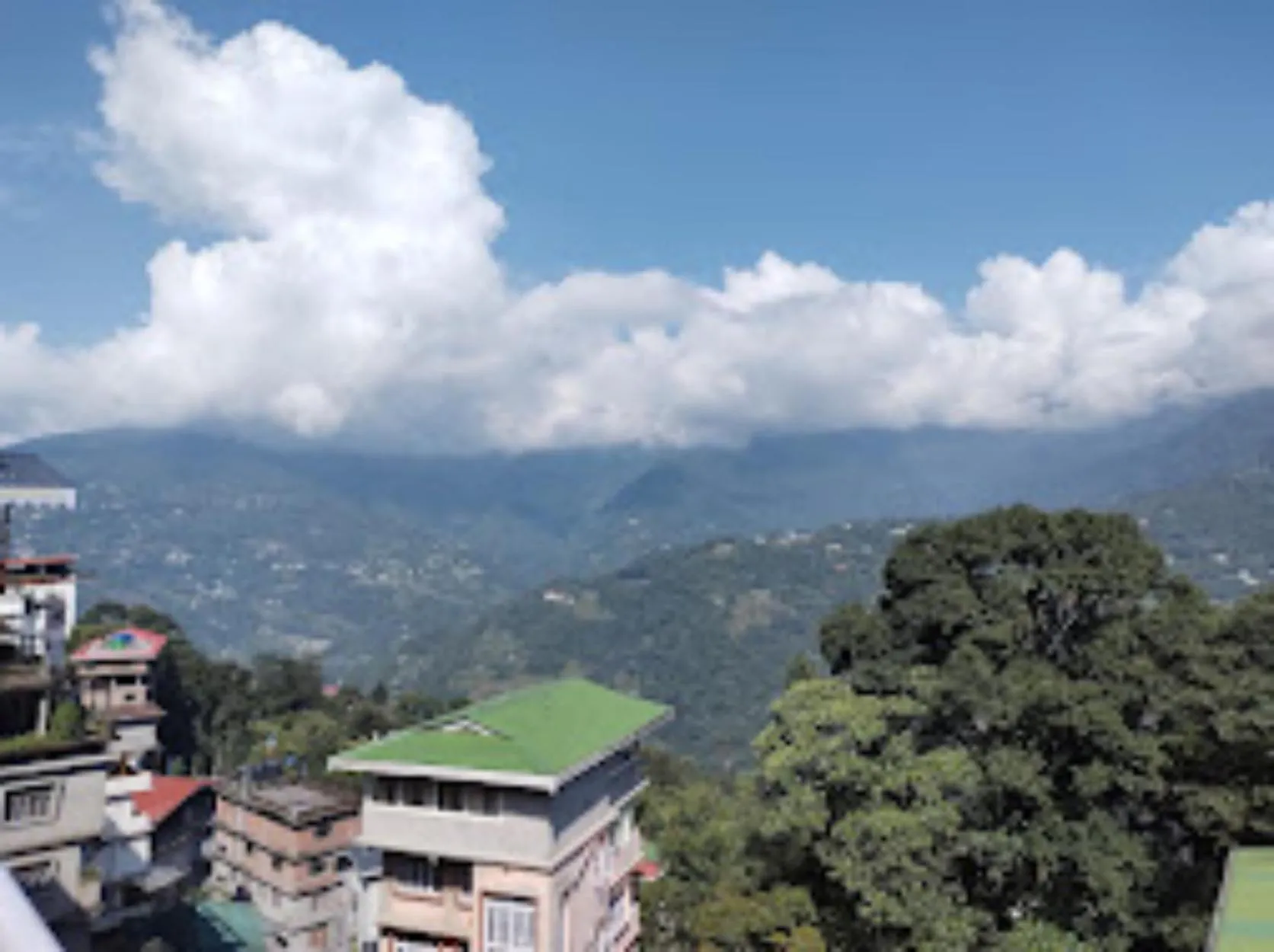 Mountain view in Hotel Aster , Gangtok