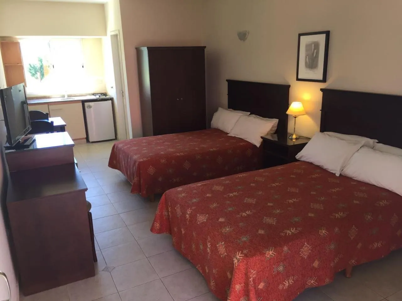 Bed in San Miguel Plaza Hotel All Inclusive