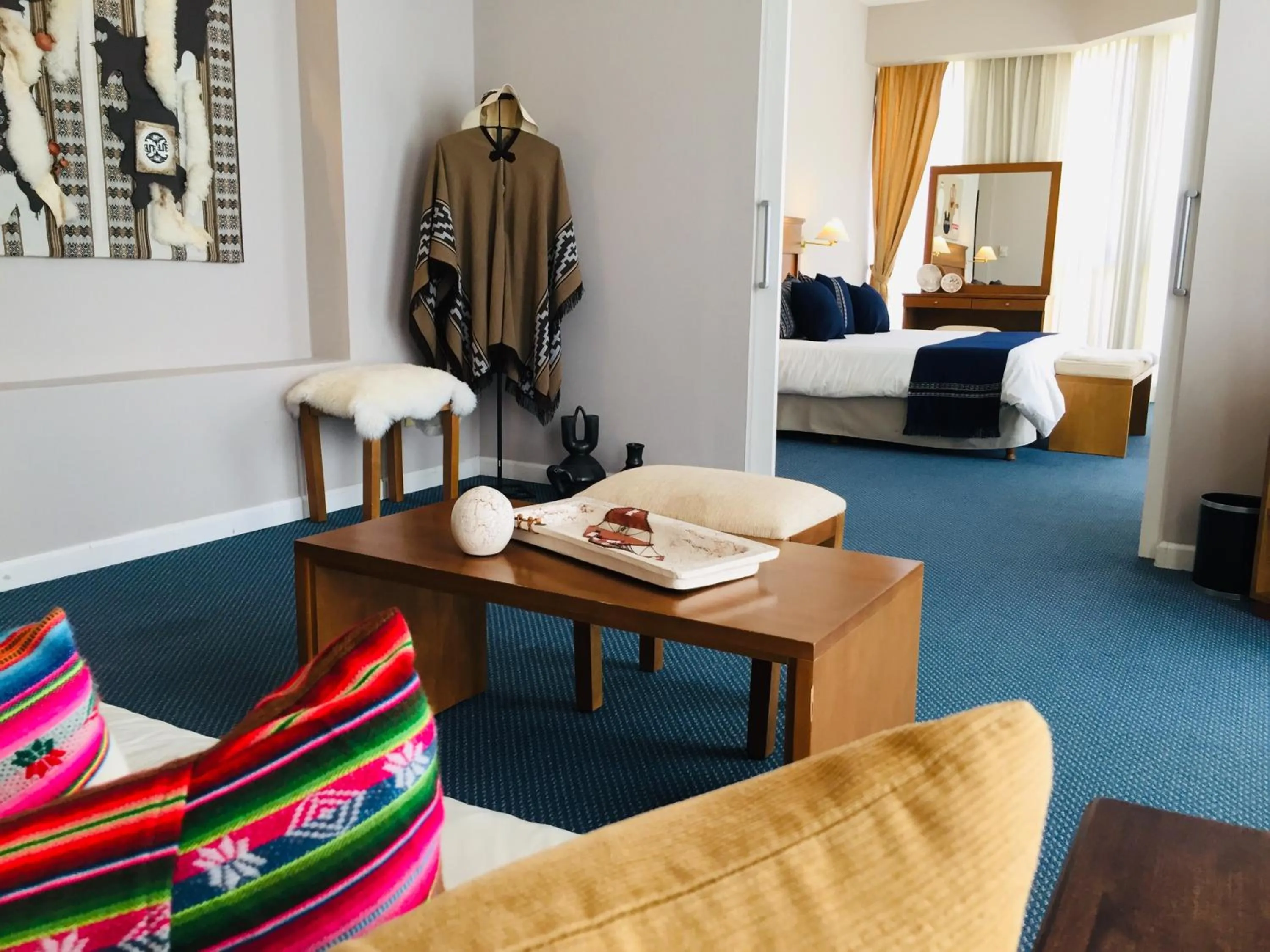 Living room, Bed in San Miguel Plaza Hotel All Inclusive