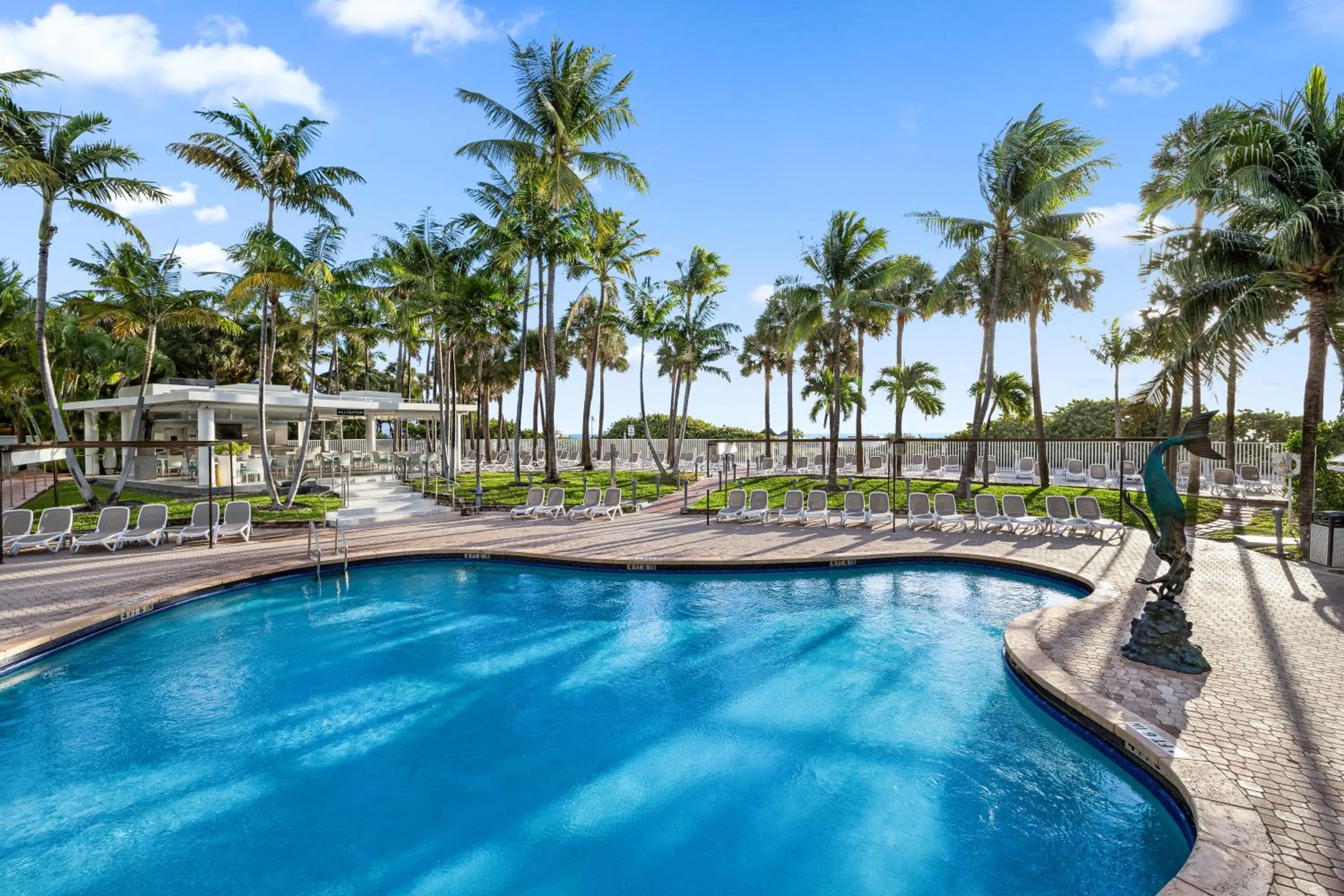Pool view in Riu Plaza Miami Beach